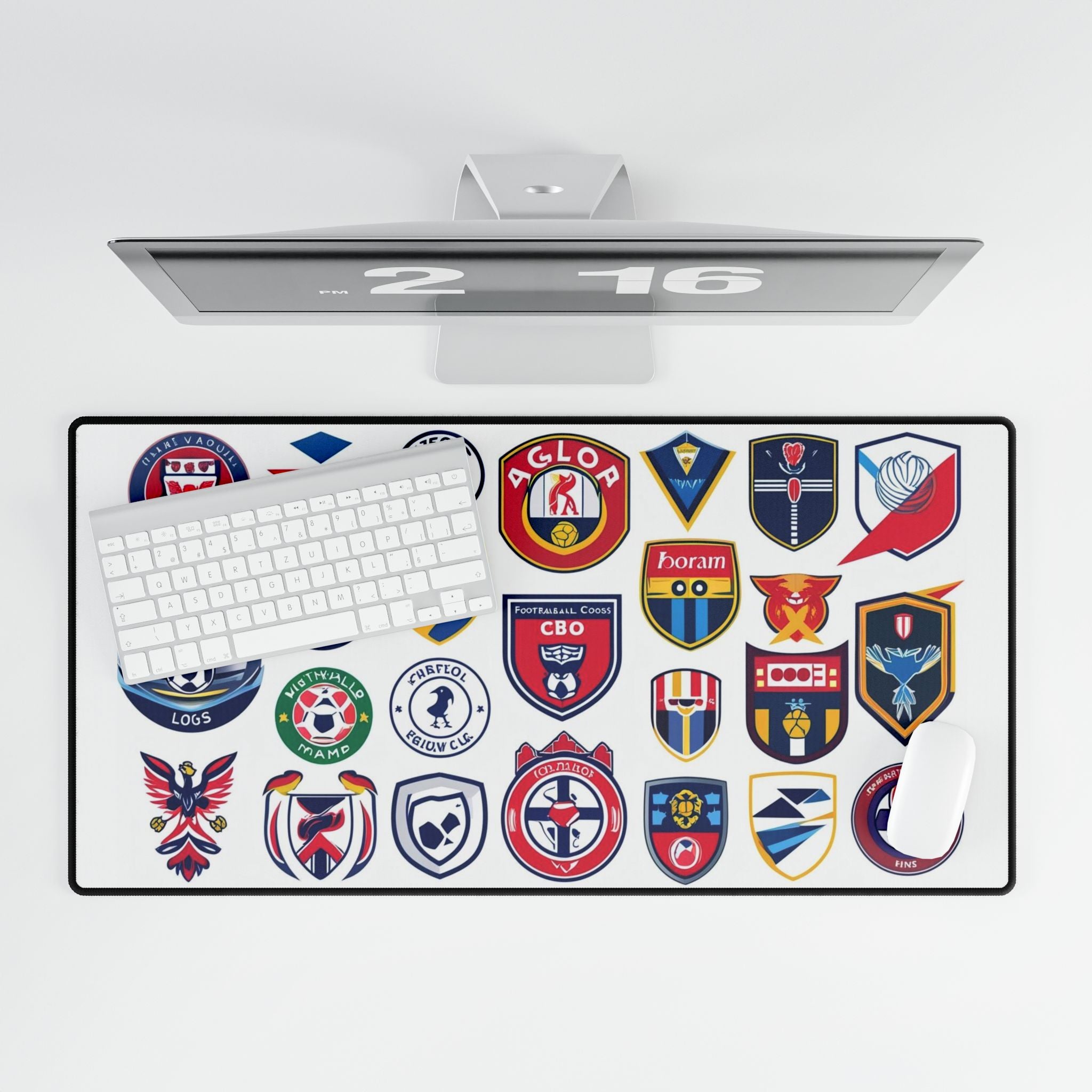 Stilvolle Schreibtischunterlagen für Sportbegeisterte, Bürodekor Sticker