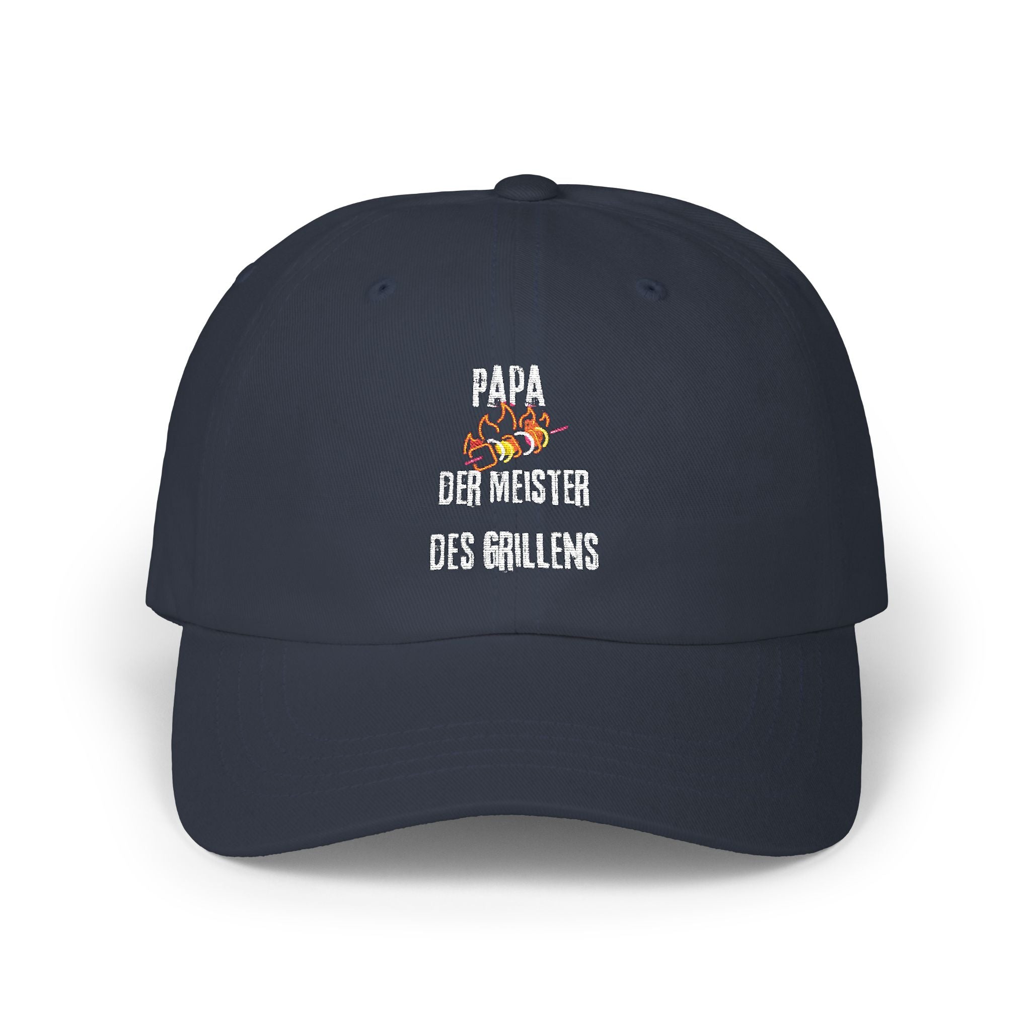 Low Profile Baseball Cap für den Papa mit ein Spruch in Marinen Blau
