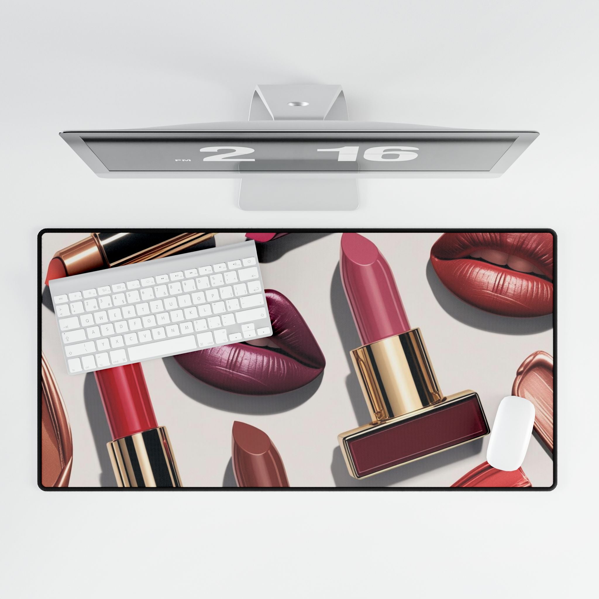 Schicke Lippenstift-Schreibtischmatte