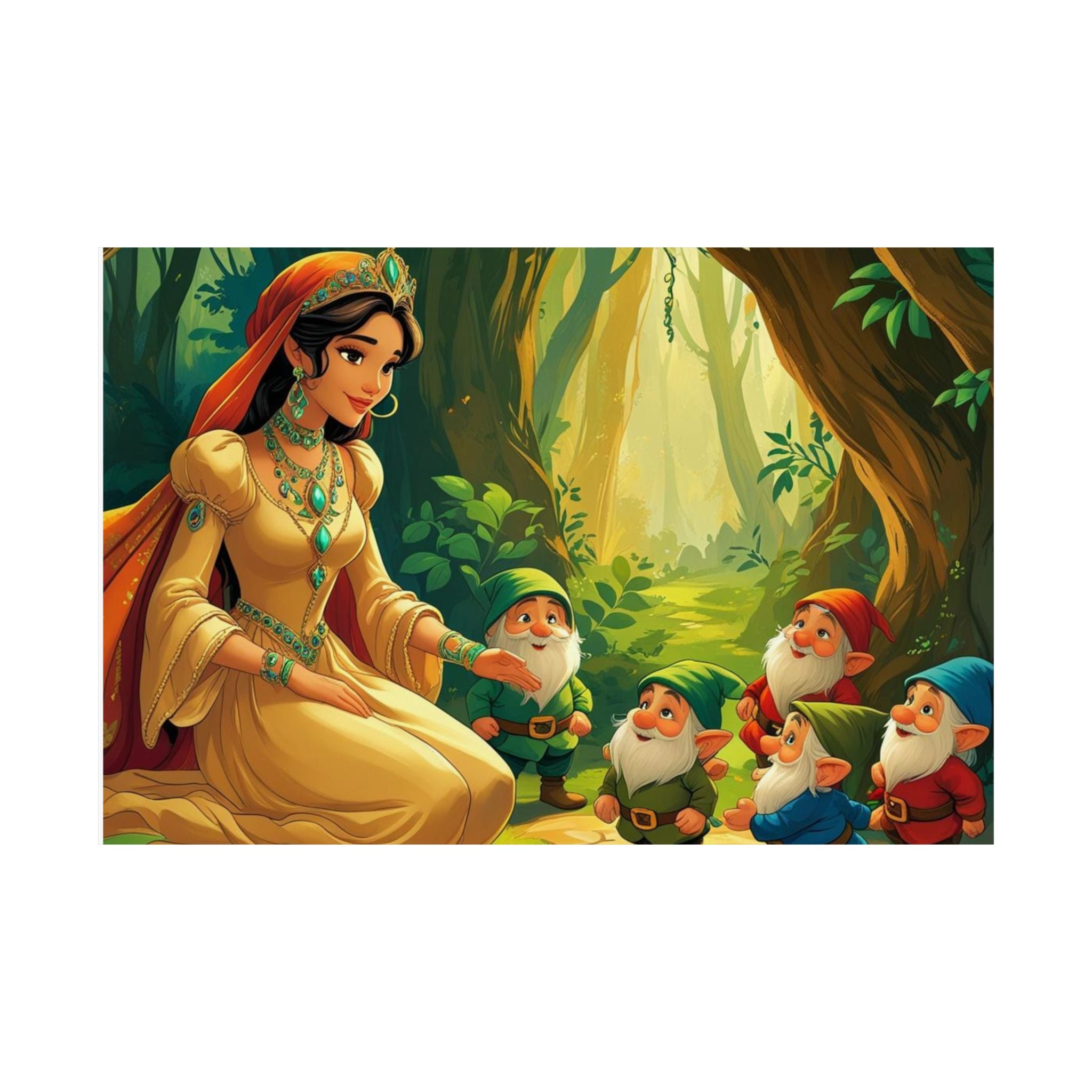 Zauberhafte Satin Wandkunst, Zauberhafter Märchen Poster
