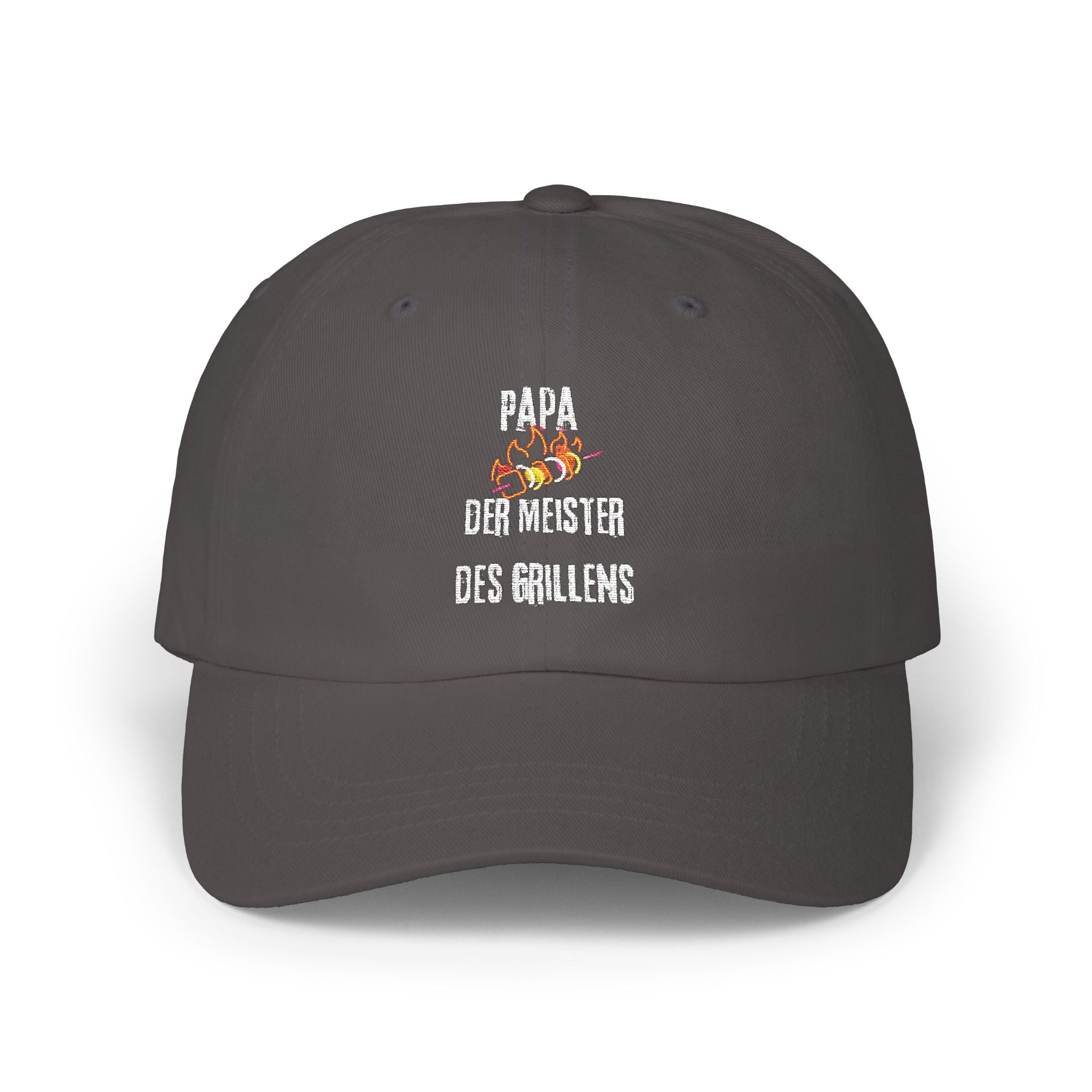 Low Profile Baseball Cap für den Papa mit ein Spruch in Grau