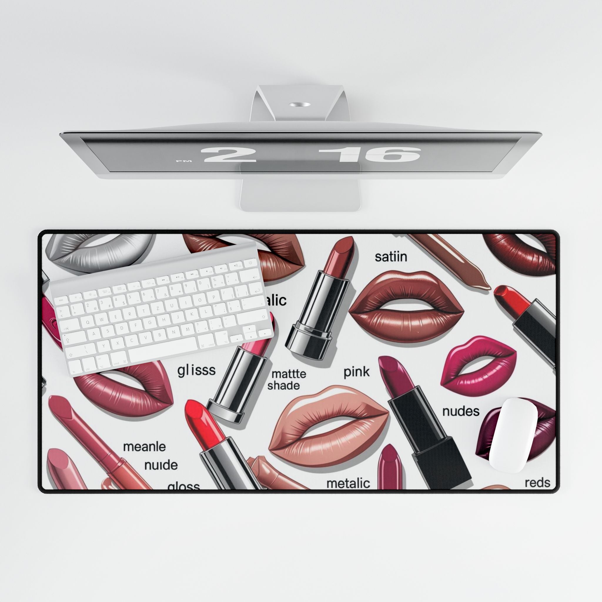 Schicke Lippenstift Schreibtischmatte