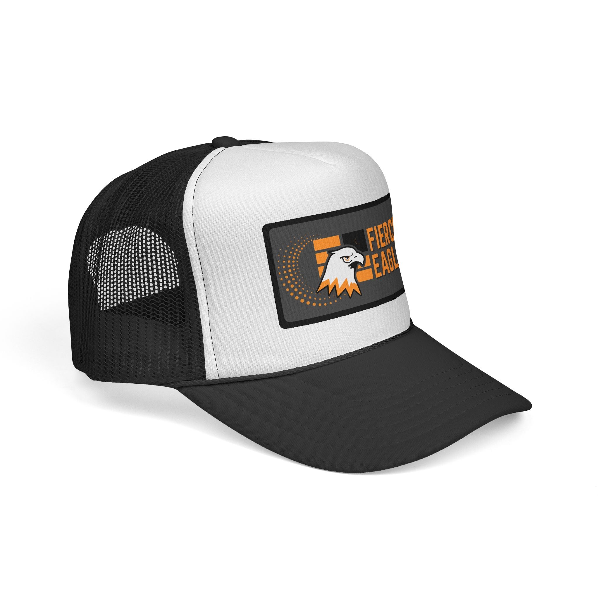 Trucker Caps schwarz Weiß seitlich
