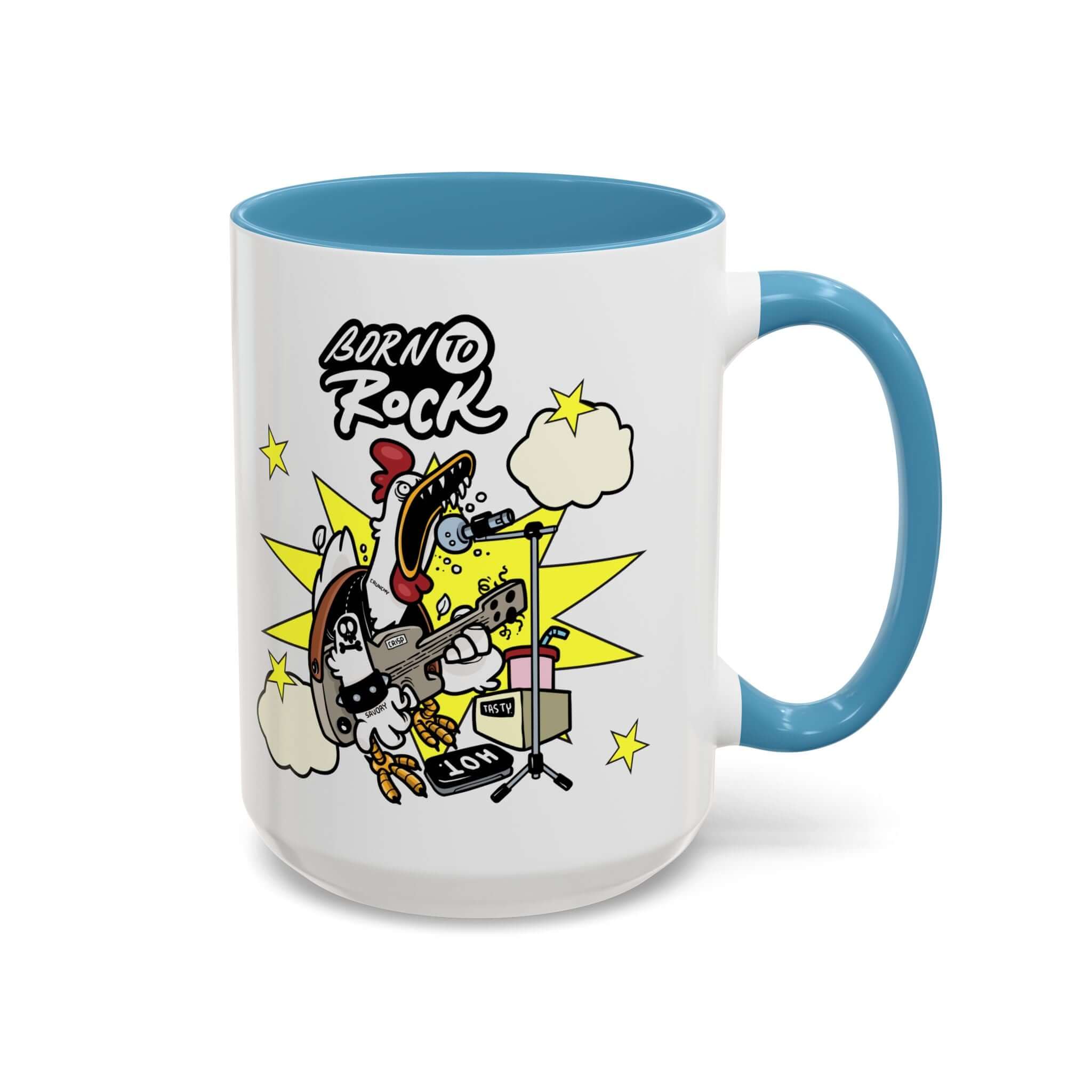Details für Kaffeetasse - mit Gitarren Cartoon Akzent