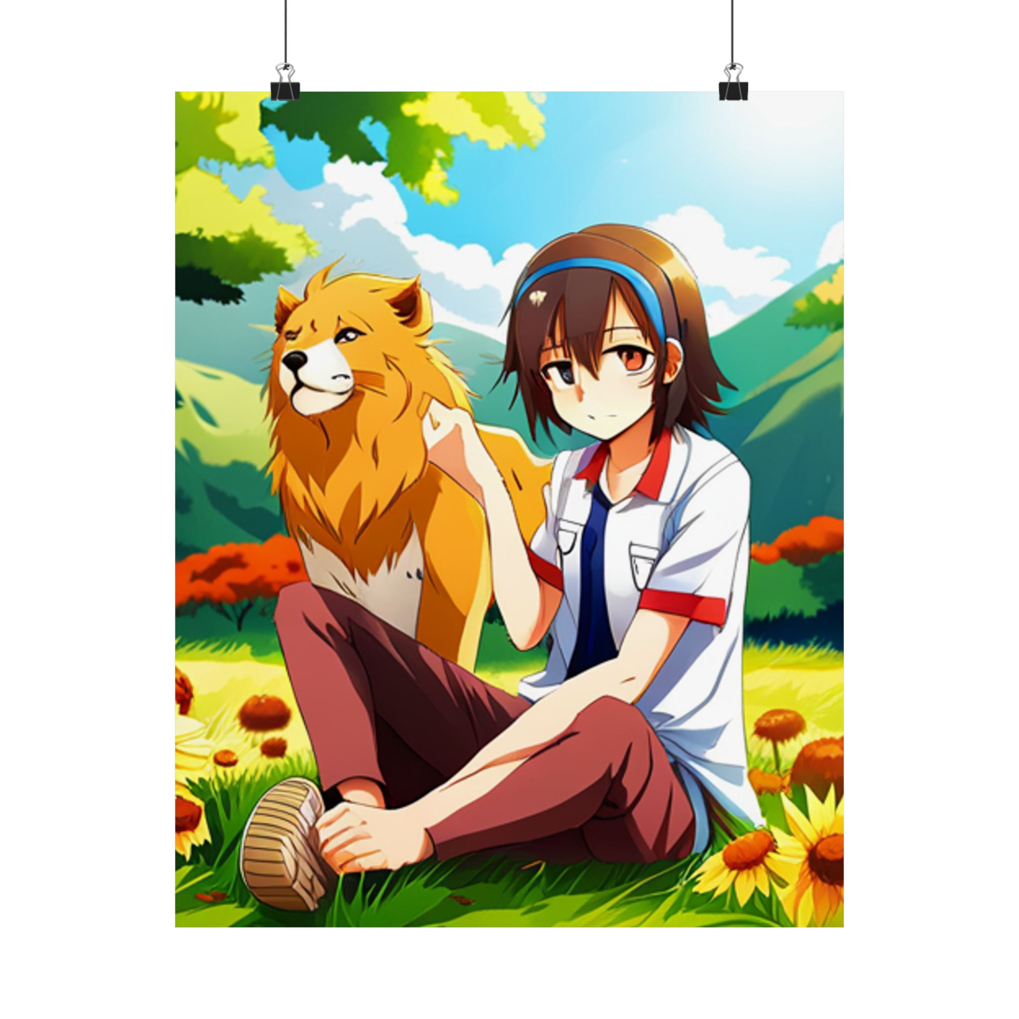 Vibrant Satin Poster Art - Anime Illustration Prints, Wall Art Dekor