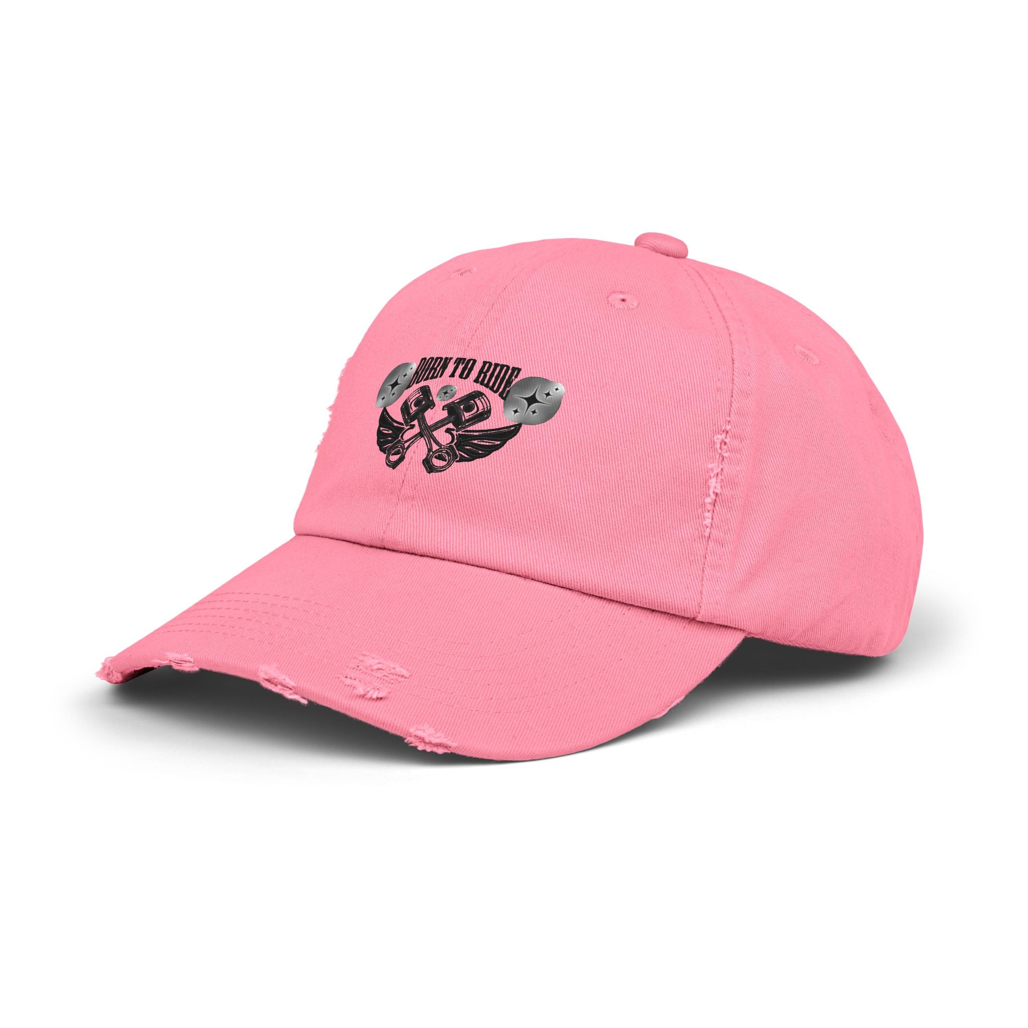 Unisex Distressed Cap  pink