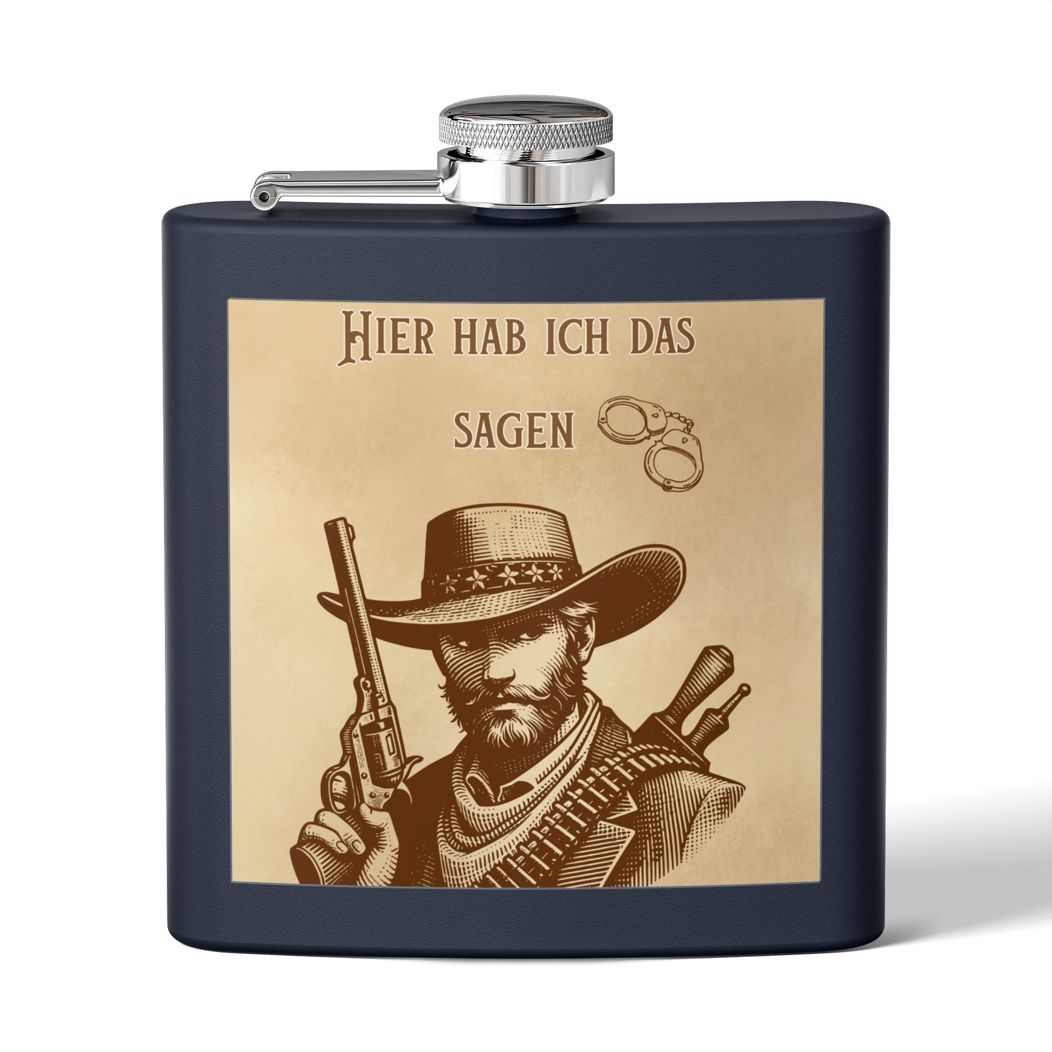 Royal Western Cowboy Flask, Einzigartiges  Edelstahl Flachmann