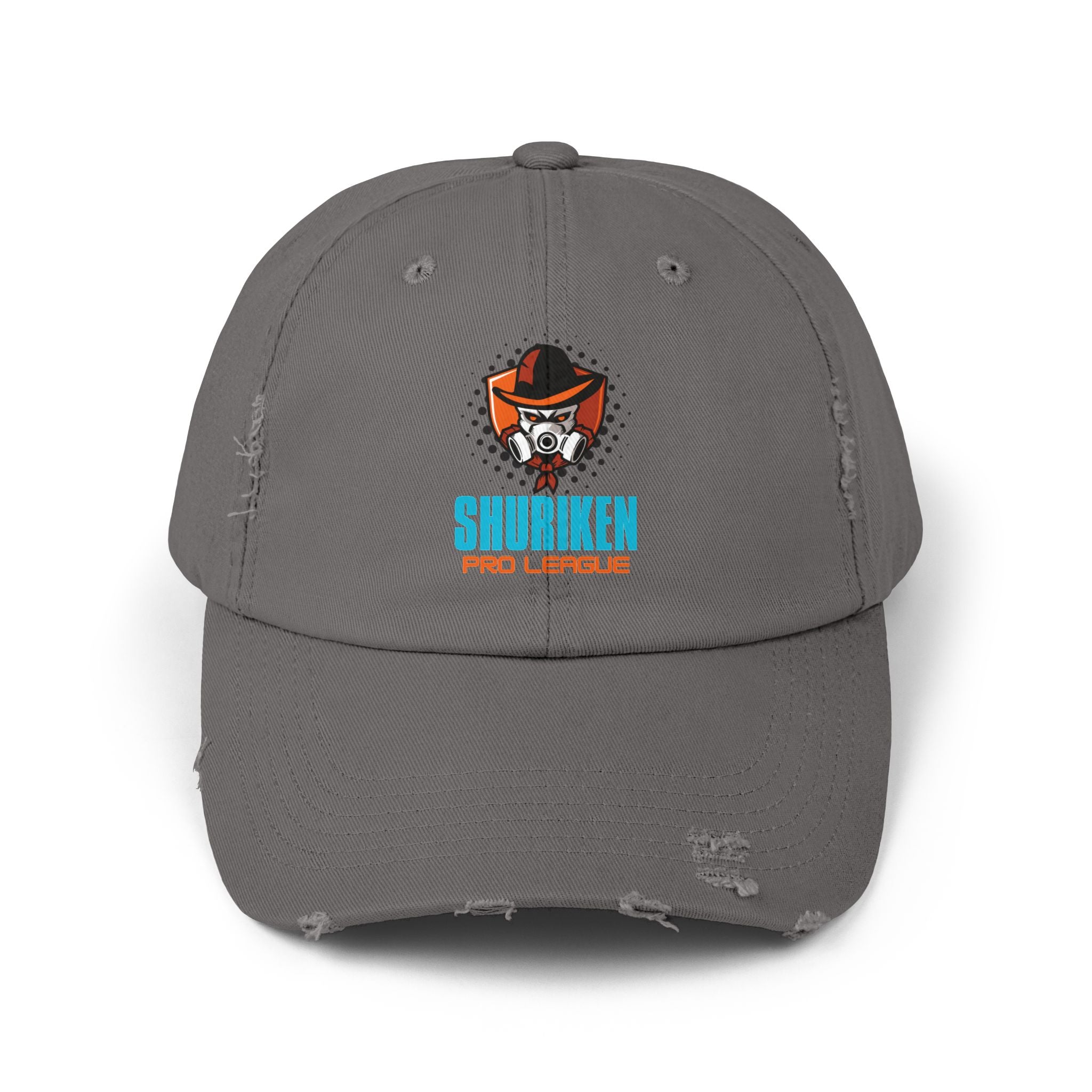 Unisex Distressed Cap grau