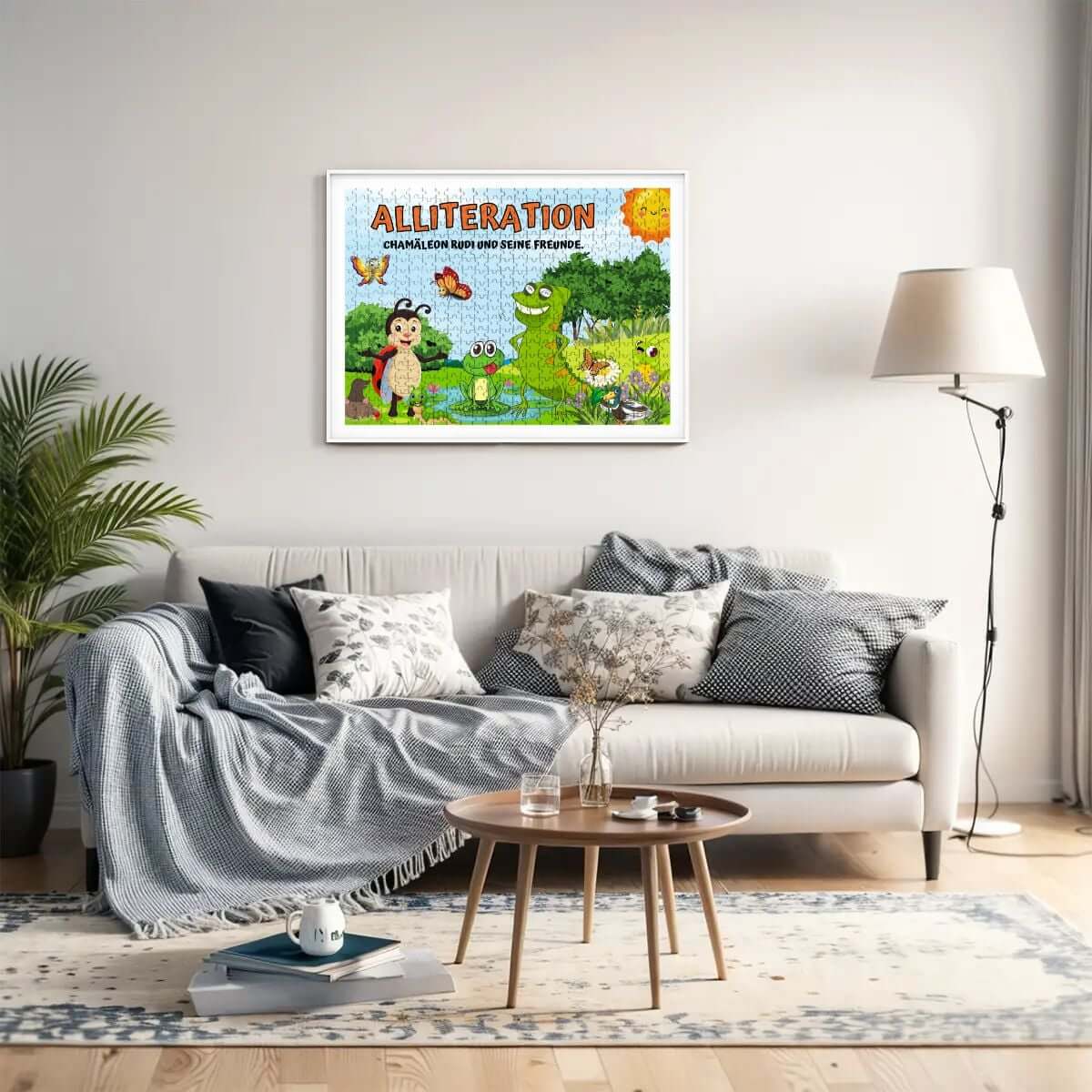 Living room with framed &