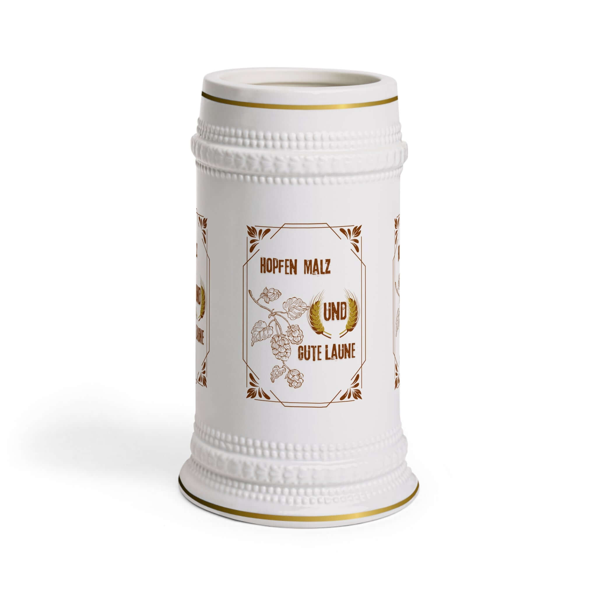 Beer Stein Krug Krug Liebe ist wahre Liebe, 22 oz ceramic stein with gold trims and handle, perfect for relaxed evenings and Herren gift.