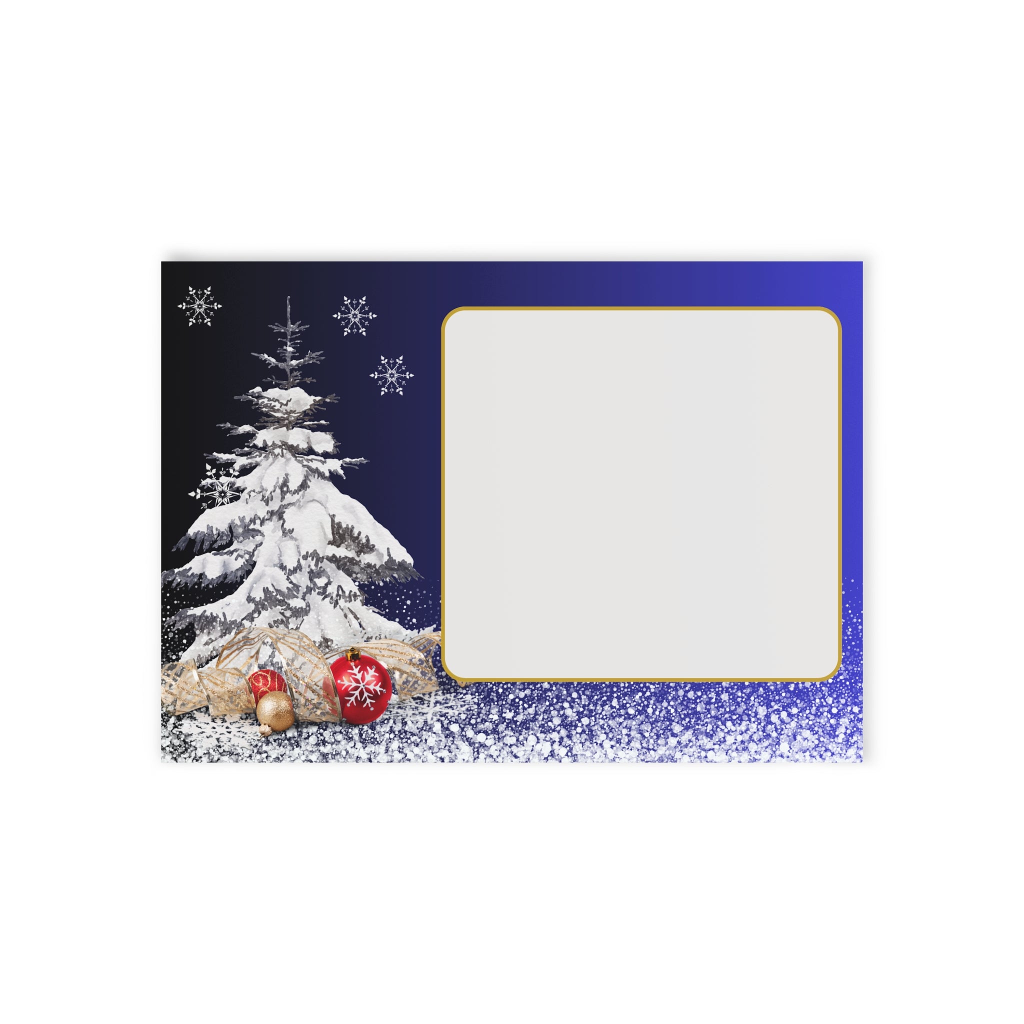 Festliche Weihnachtskarten, Grußkarten, Weihnachtskarten 2 Seite um einen Gruß zu schreiben