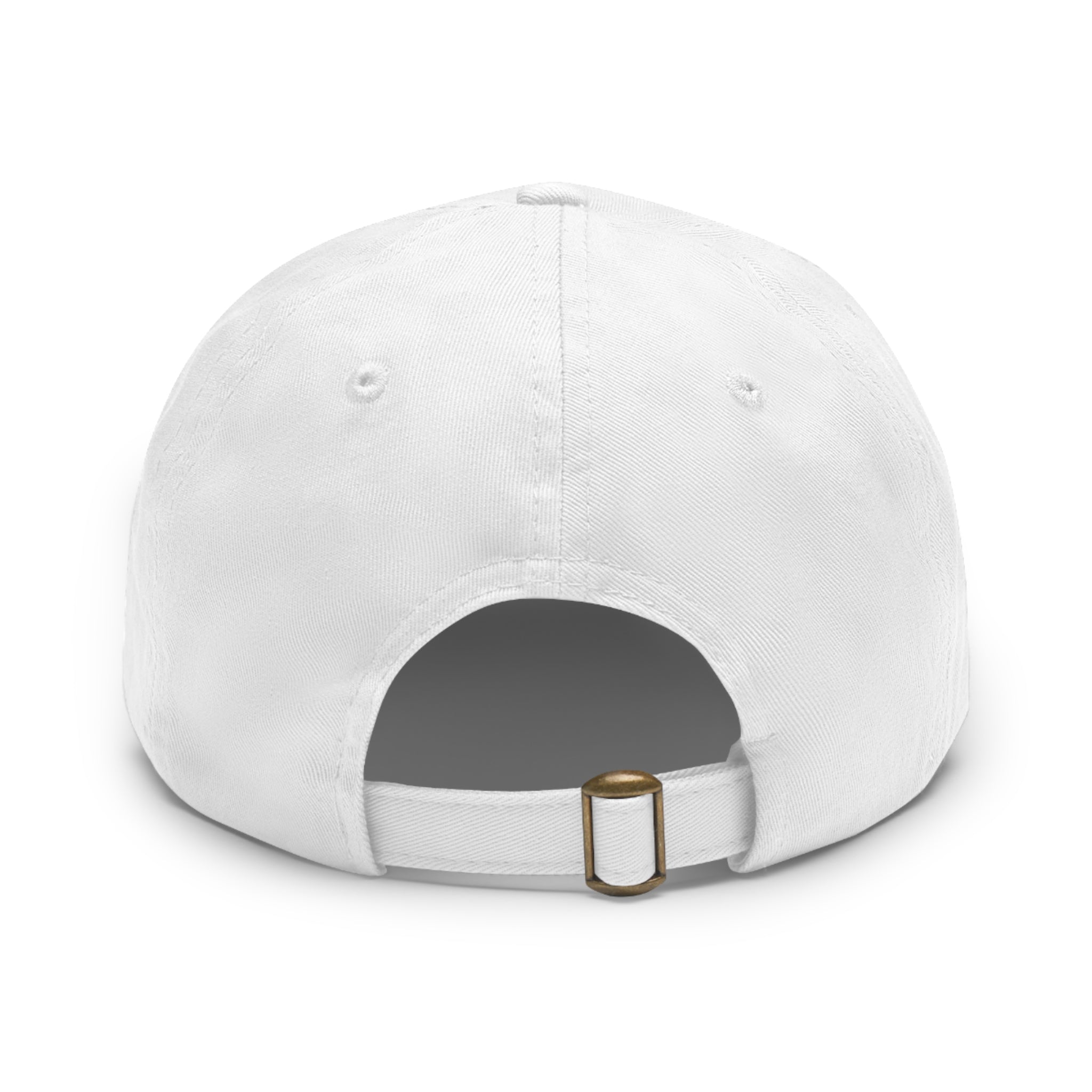 Dad Hat mit Lederpatch rund