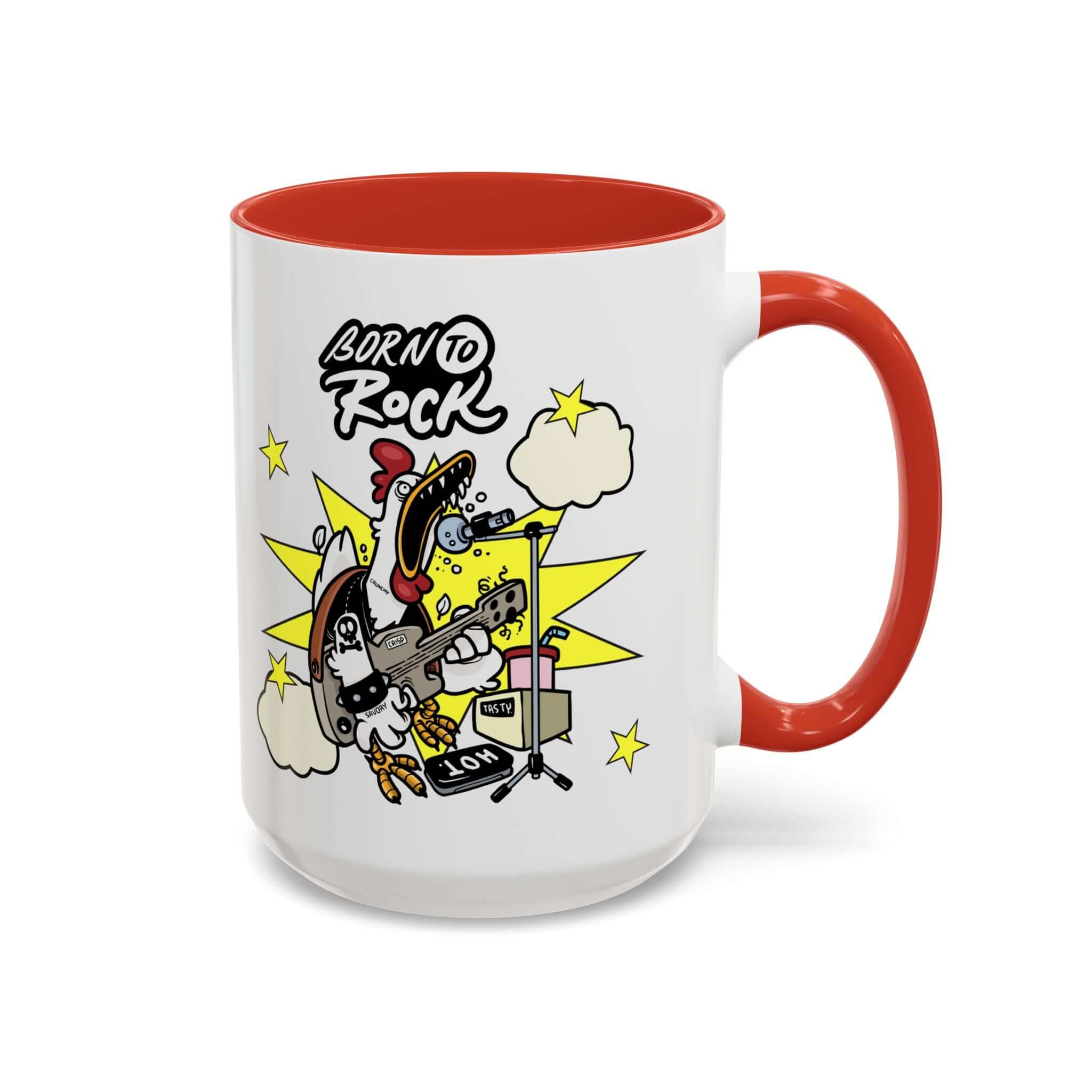 Details für Kaffeetasse - mit Gitarren Cartoon Akzent