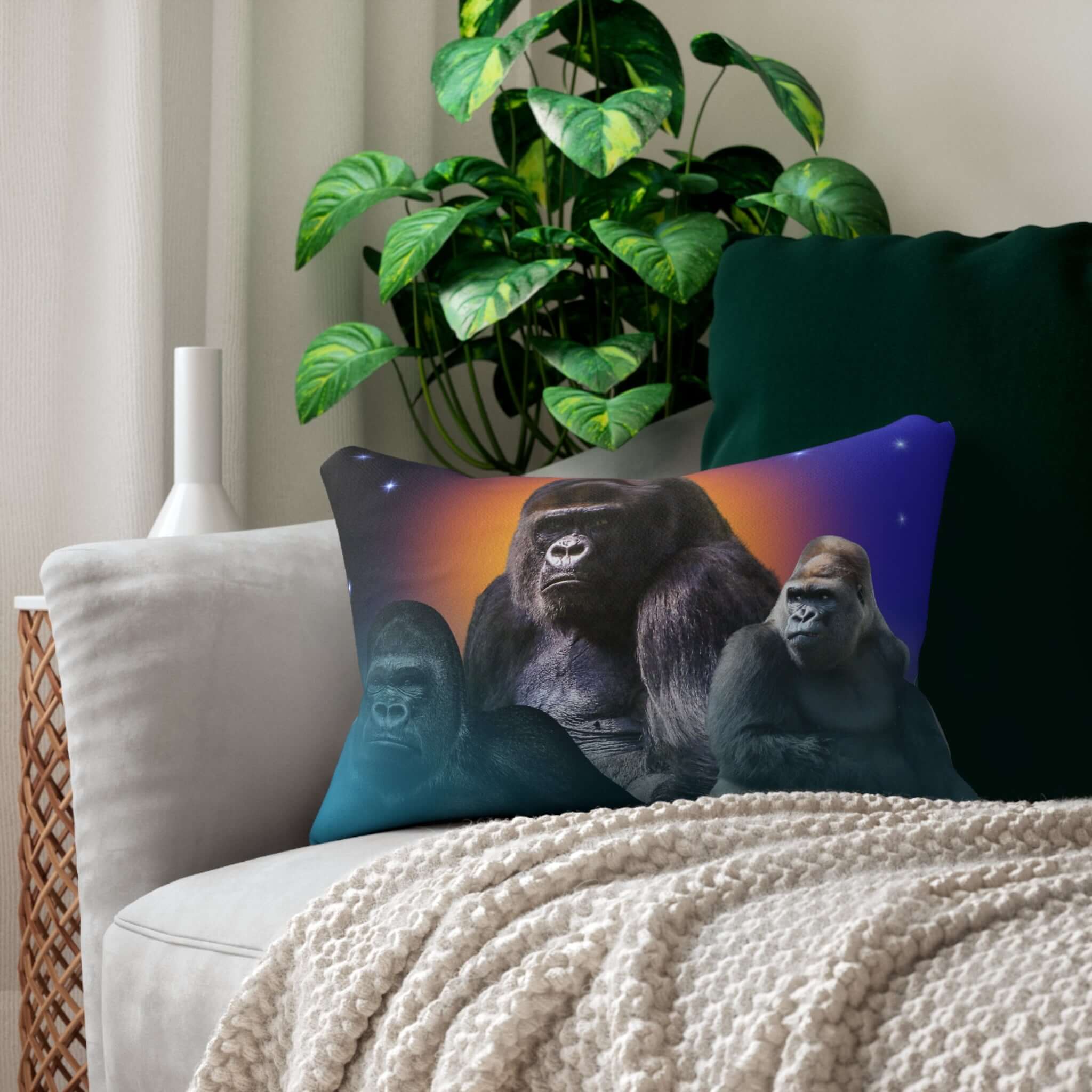 Details für Lendenkissen -Gorilla Family