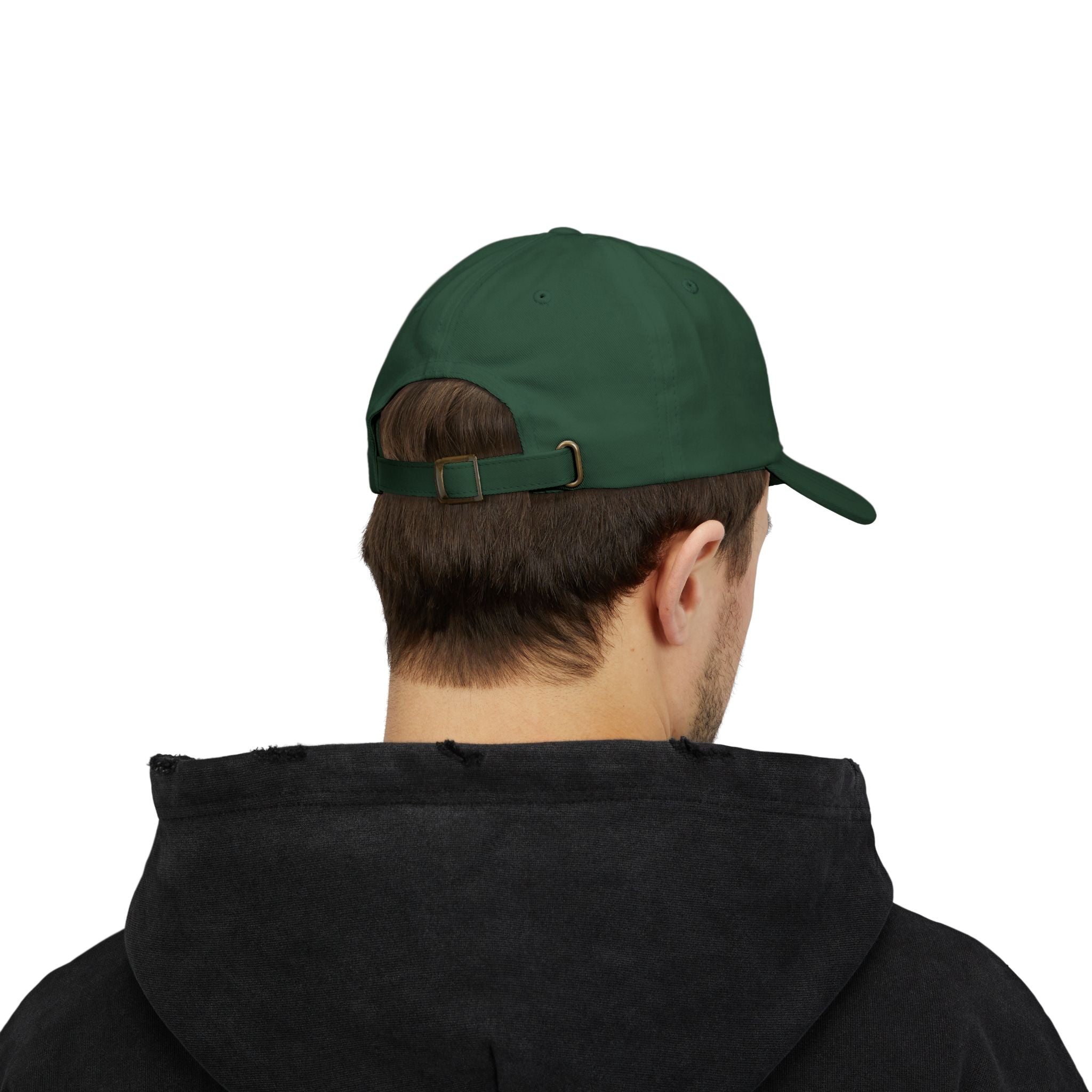 Low Profile Baseball Cap für den Papa mit ein Spruch in Grün von Hinten