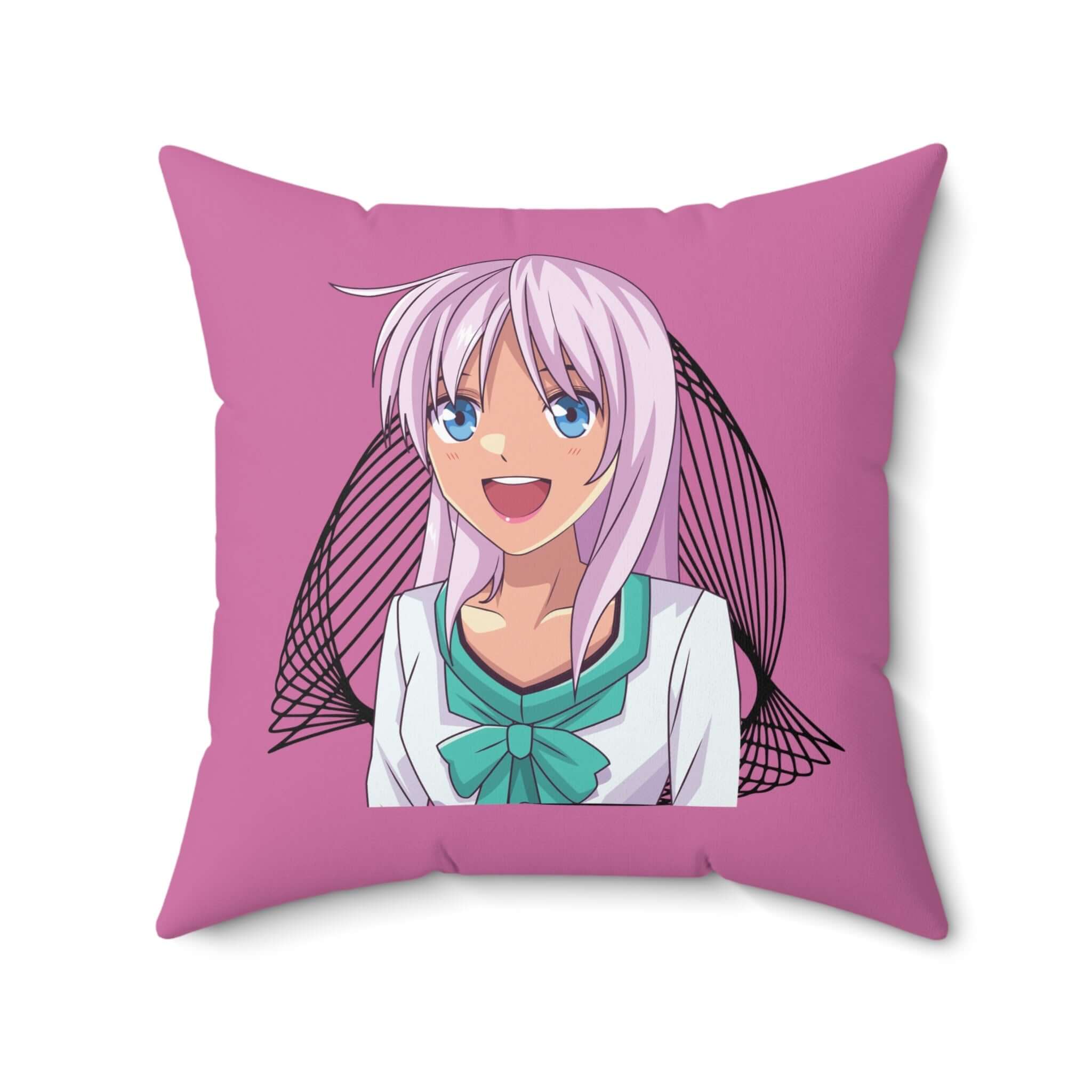 Anime-inspiriertes Dekokissen, Gemütlicher Wohnakzent - Design-Familientruhe