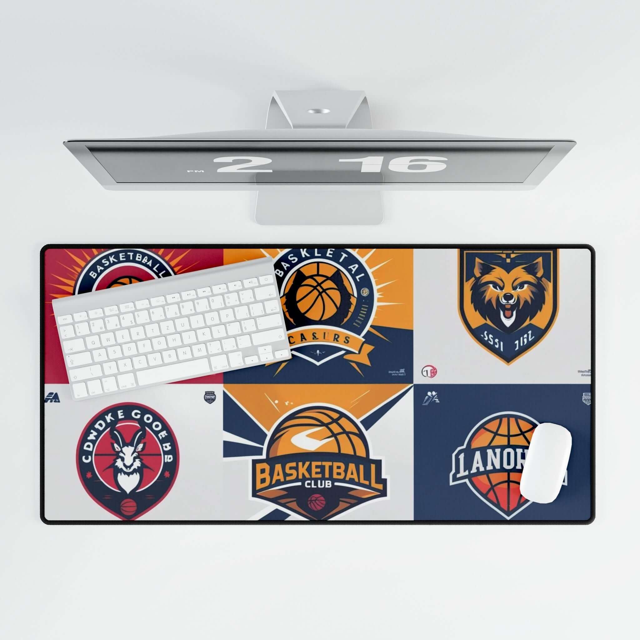 Basketball Schreibtischmatten, Personalisierte Schreibtischaccessoires - Design-Familientruhe