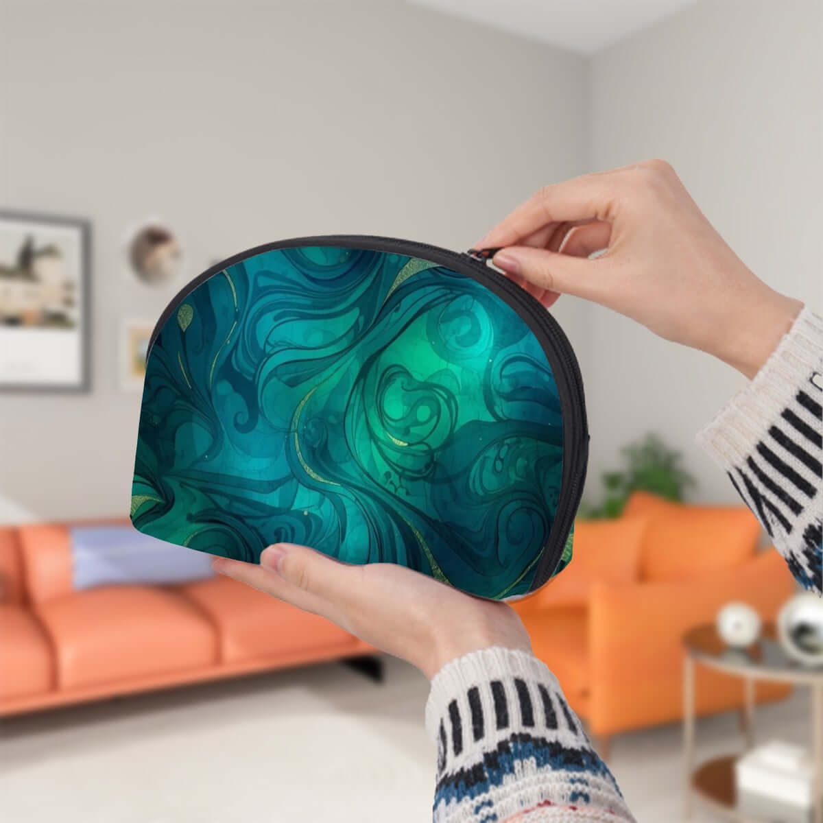 Aufbewahrungsbeutel-Set 2Teilig, Polyester, mit modernem Design, große Größe. Perfekt für stilvolle Aufbewahrung zu Hause.