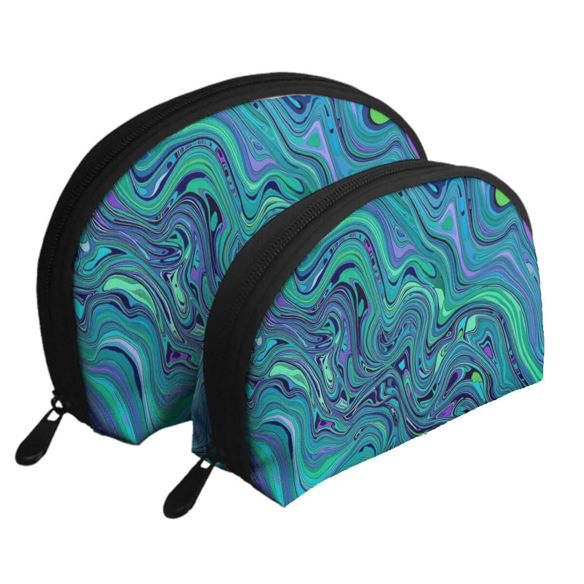 Buntes Aufbewahrungsbeutel-Set aus Polyester in zwei Größen mit Reißverschluss und sublimiertem Design - Details für Aufbewahrungsbeutel-Set ansehen