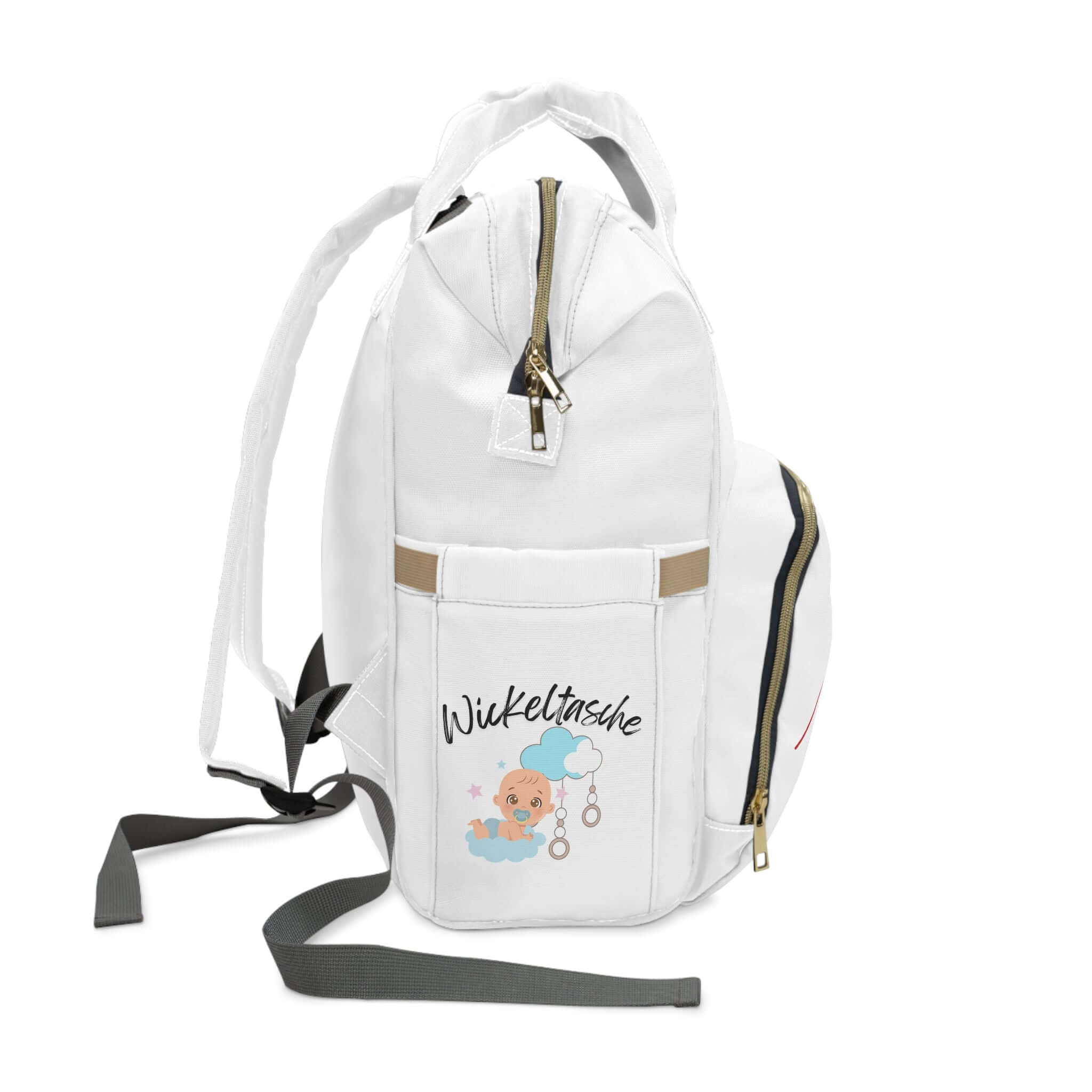 Love You Wickelrucksack – Stylische & funktionelle, stylischer weißer Wickelrucksack für Eltern unterwegs