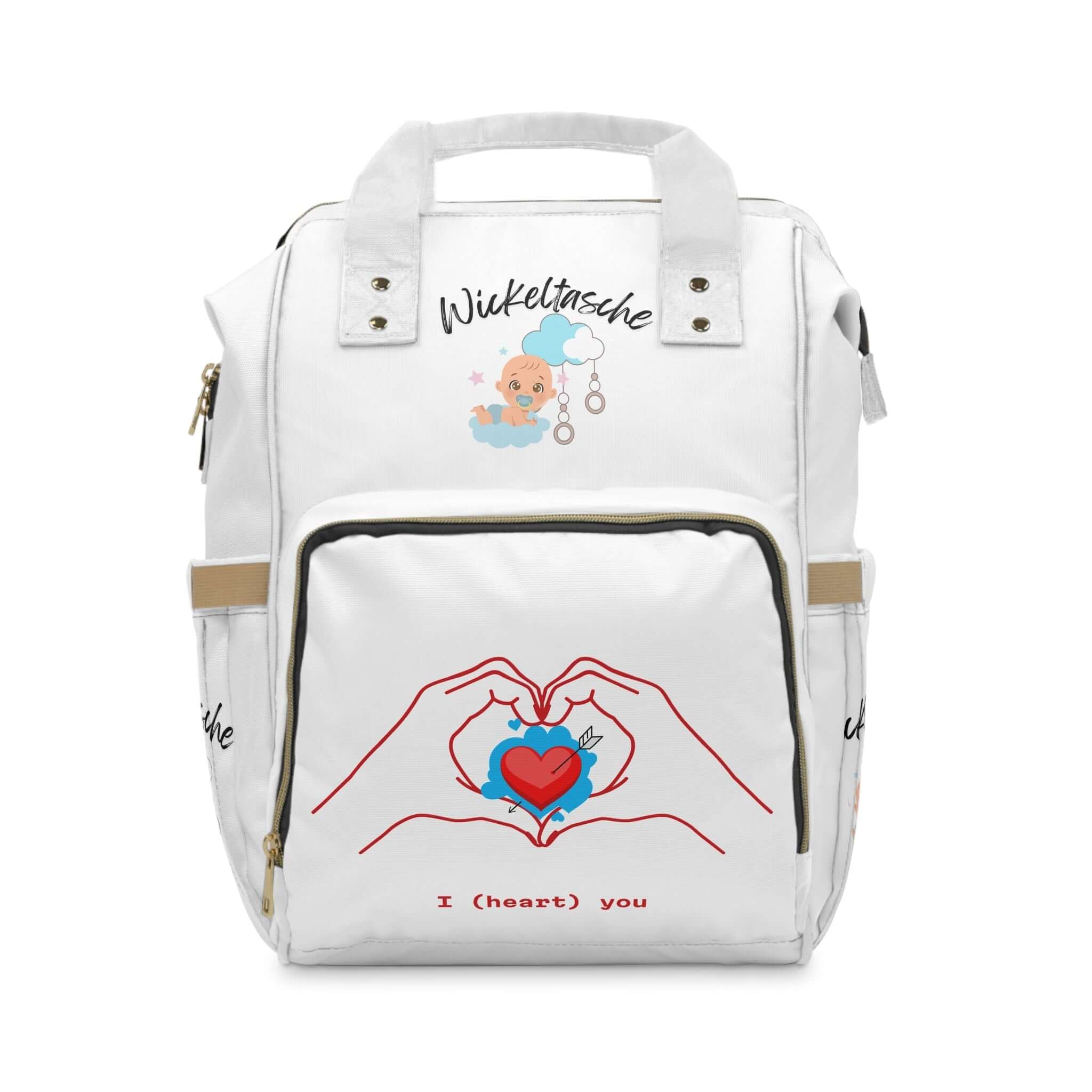 Love You Wickelrucksack – Stylische & funktionelle Babytasche für Eltern - Design-Familientruhe