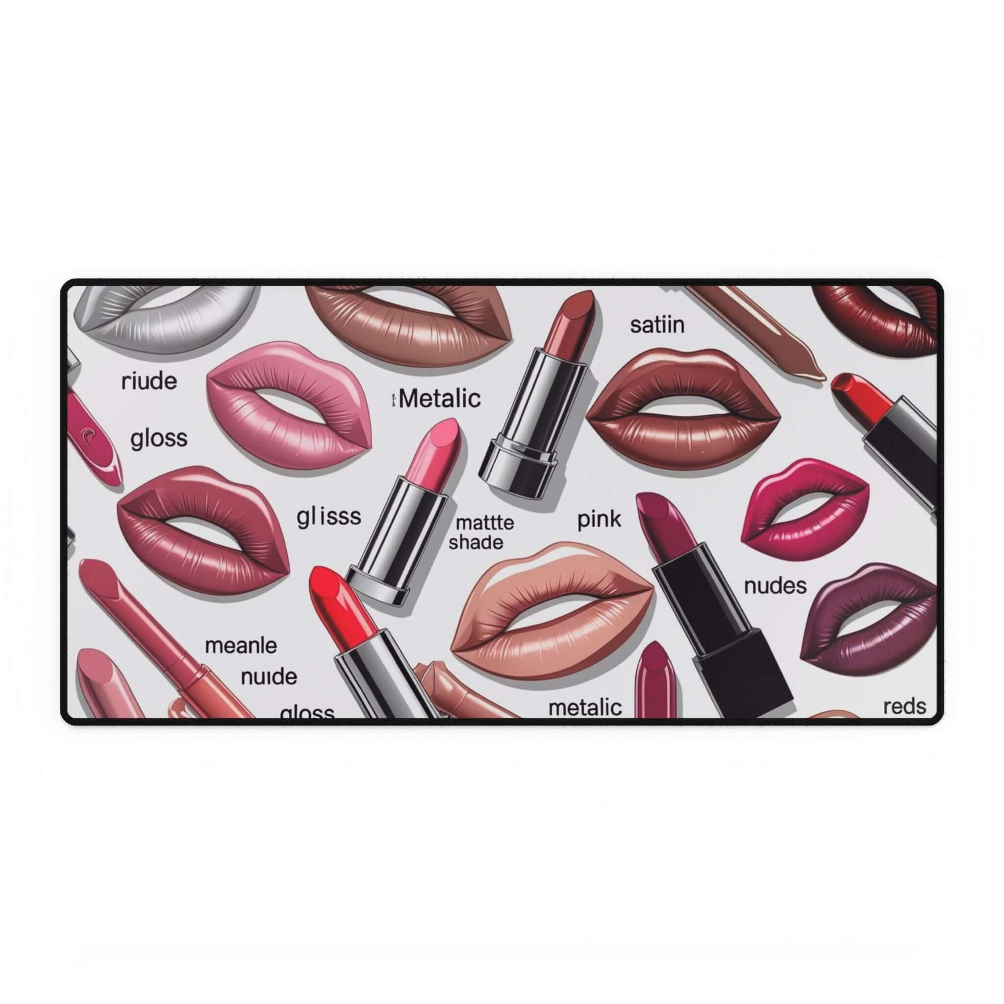 Schicke Lippenstift Schreibtischmatte - Design-Familientruhe