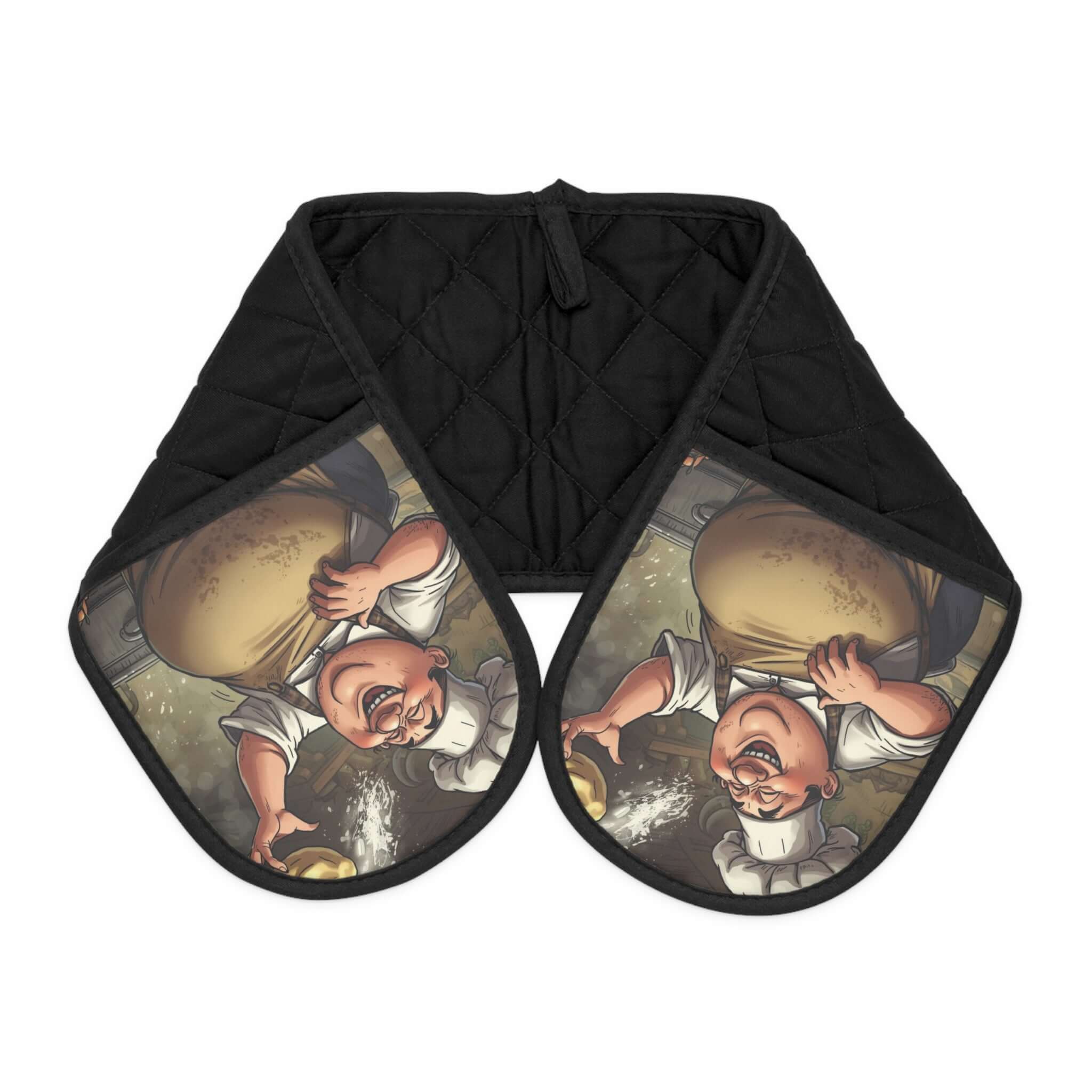 Skurrile Küchen-Ofenhandschuhe mit lustigem Design - Design-Familientruhe