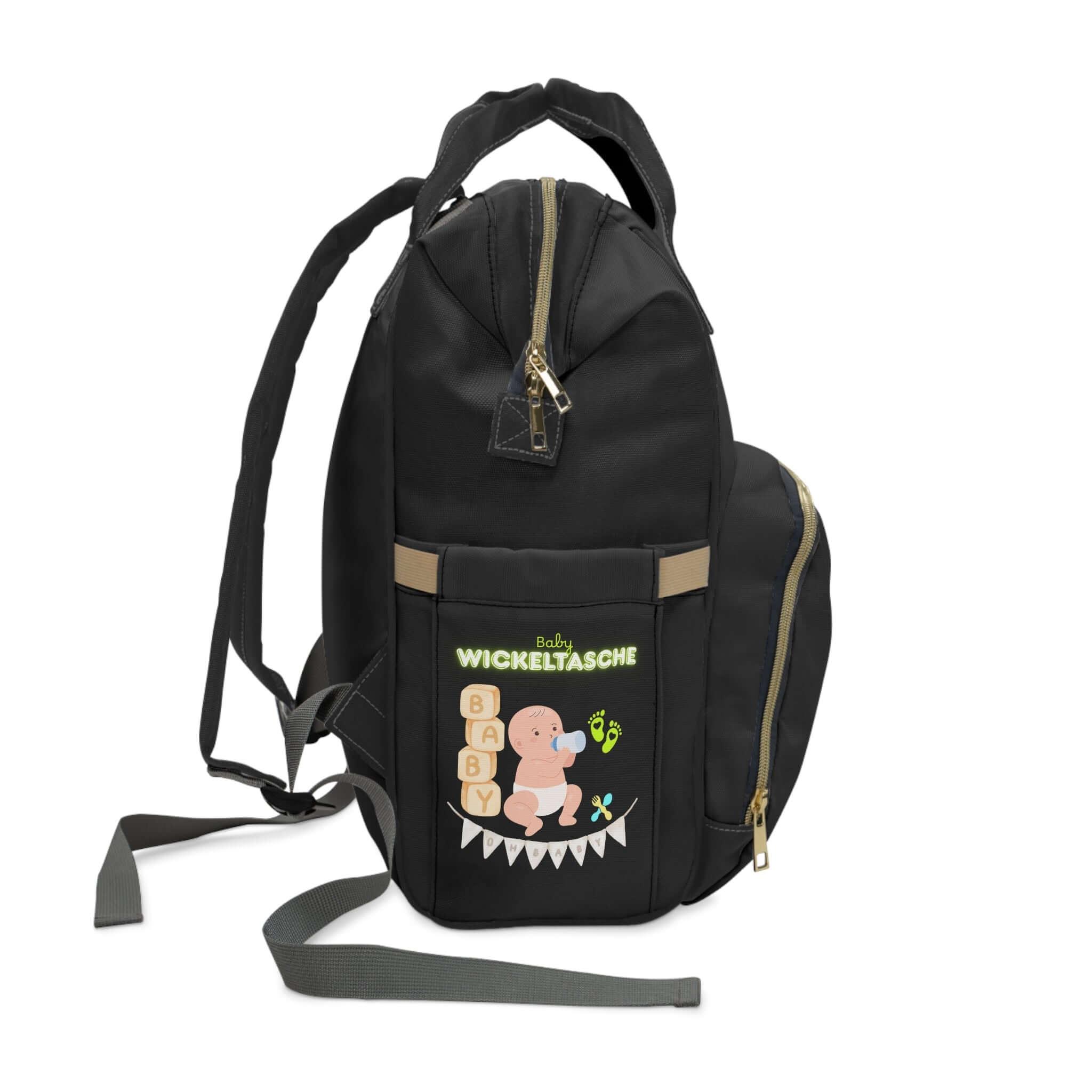 Stylischer multifunktionaler Wickelrucksack für moderne Eltern - Design-Familientruhe