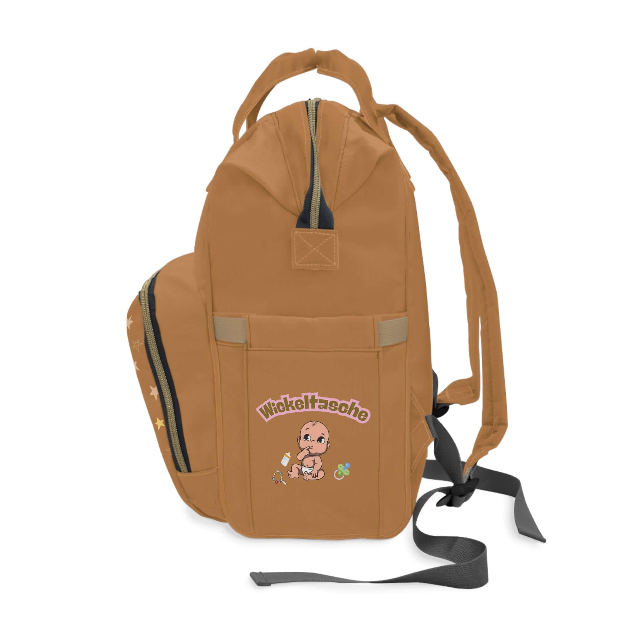 Stylischer multifunktionaler Wickelrucksack – Schicke Baby-Essentials für Eltern - Design-Familientruhe