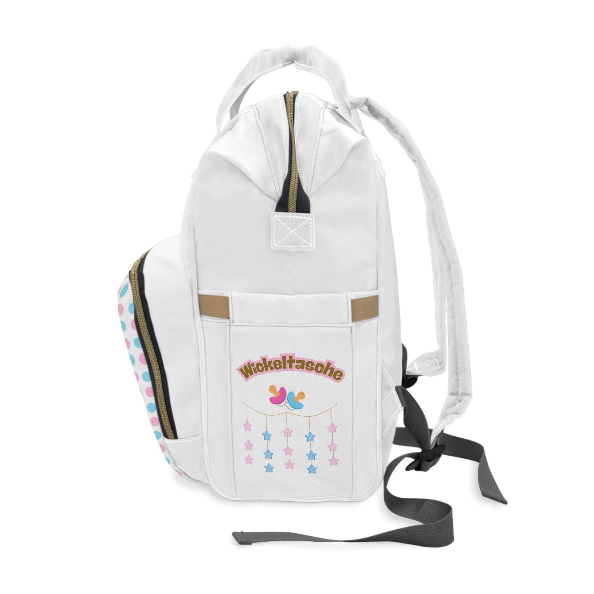 Stylischer multifunktionaler Wickelrucksack – Schicke Baby-Essentials für Eltern - Design-Familientruhe