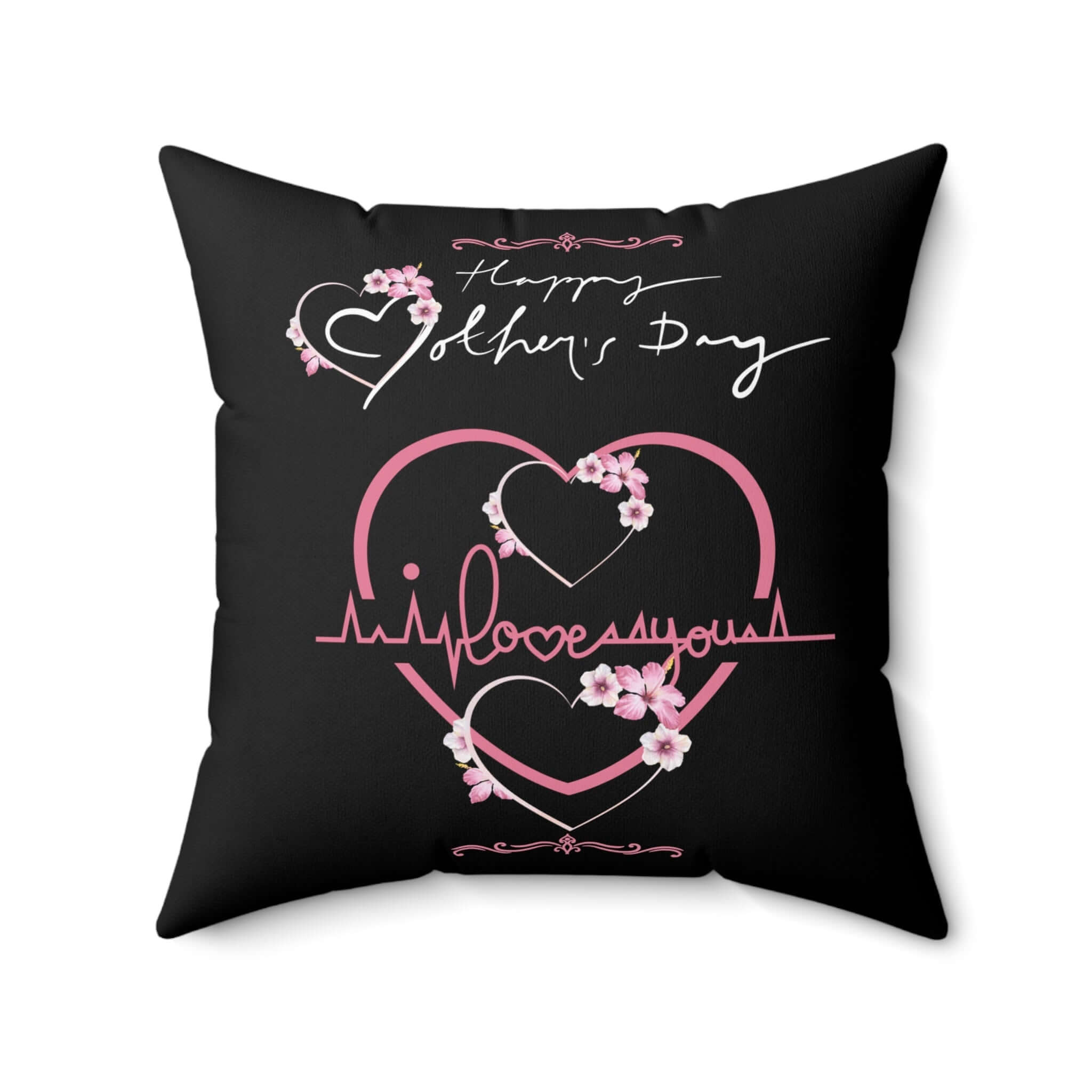 Valentinstag-Liebeskissen, Romantisches Wohndekor mit Herzmotiven und Blumen