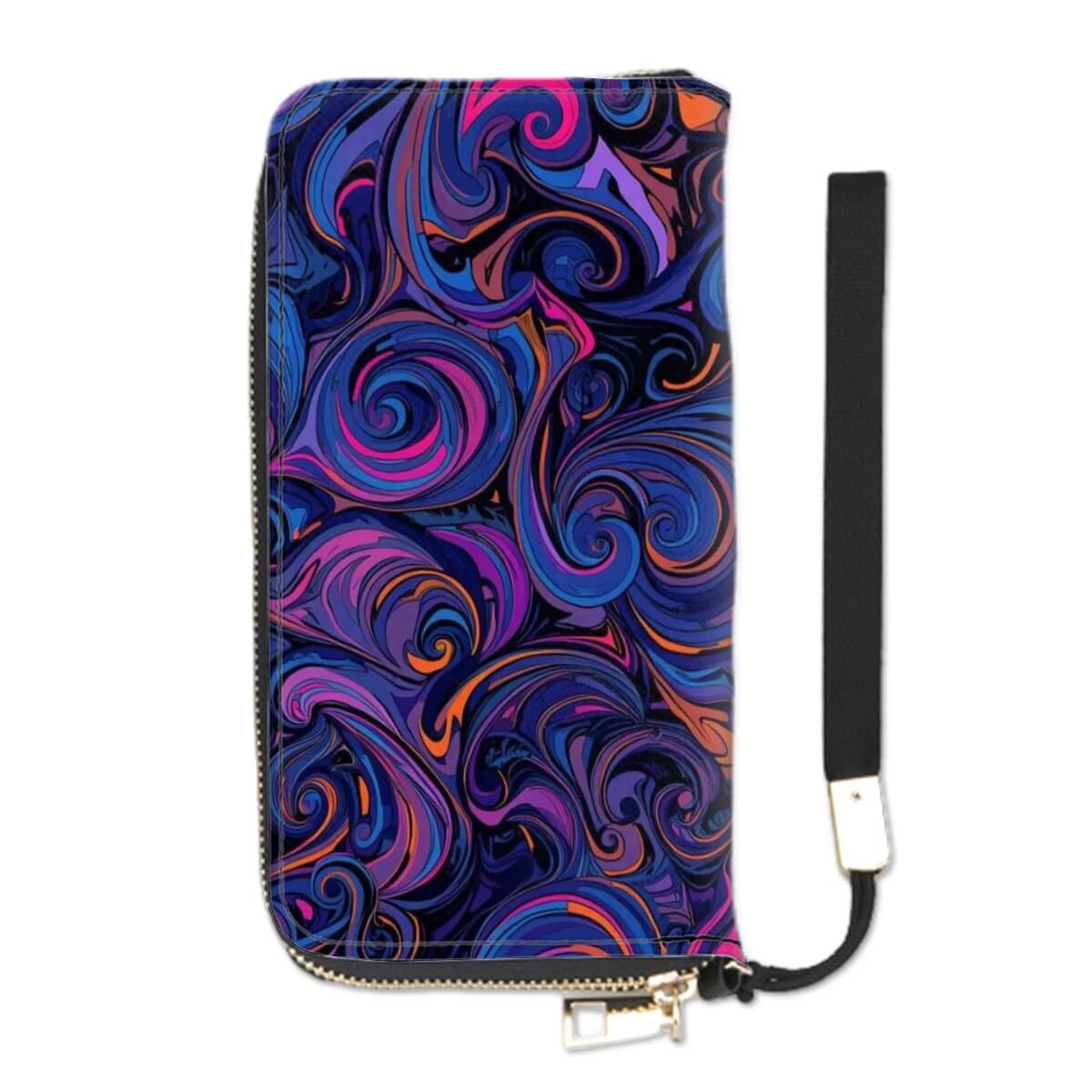 Clutch-Geldbörse für Damen aus PU mit UV-Druck, 4,1&