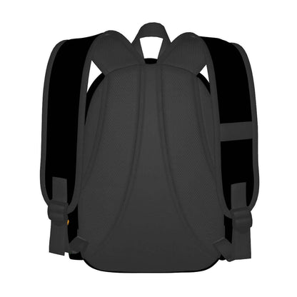 Rückansicht eines geräumigen Oxford-Rucksacks mit Seitentaschen, aus hochwertigem Oxford-Stoff, ideal für vielfältige Anwendungen.