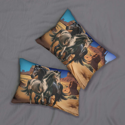 Details für Lendenkissen Wild Mustang Design 