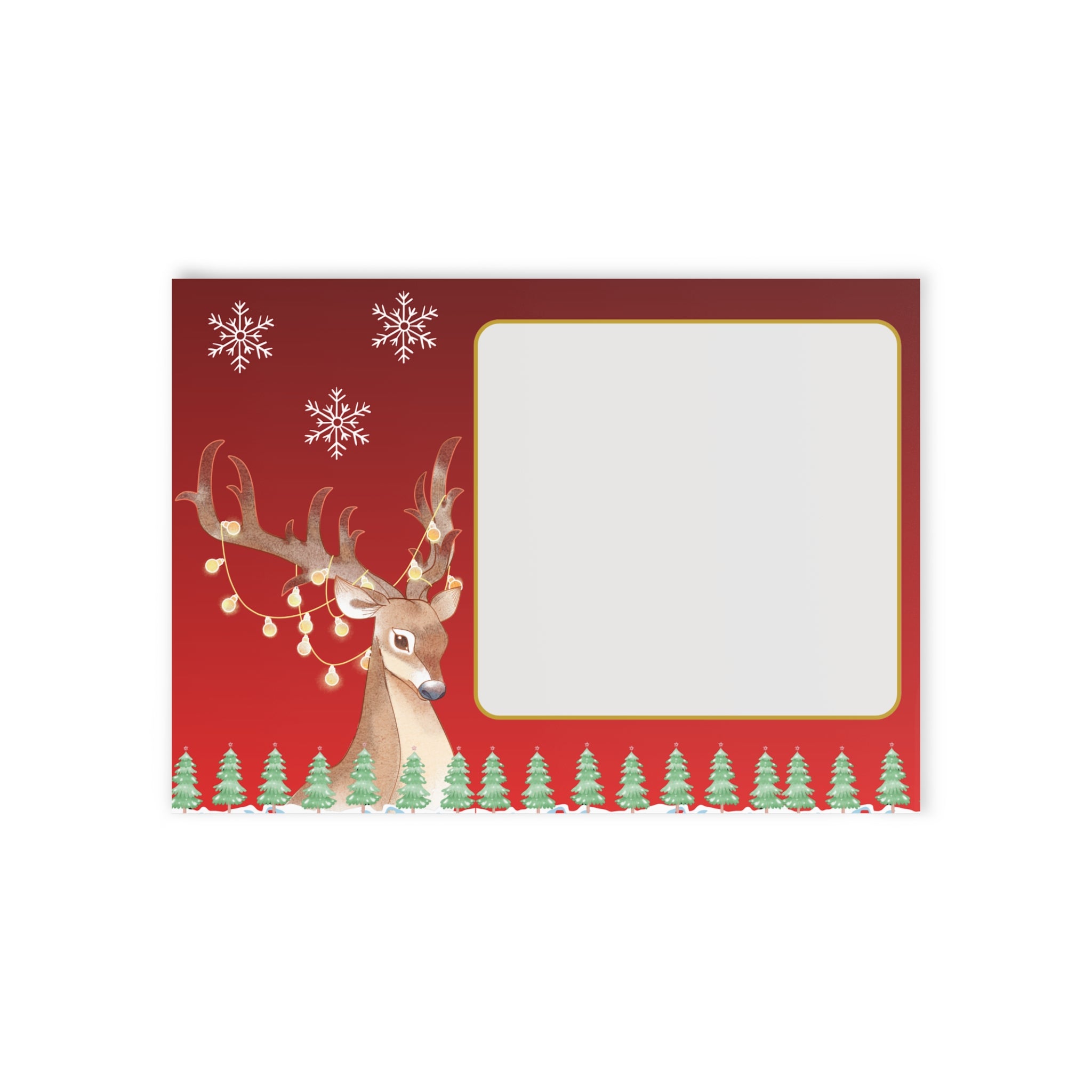 Festliche Weihnachtskarten - Frohe Weihnachten-Design Rückseite