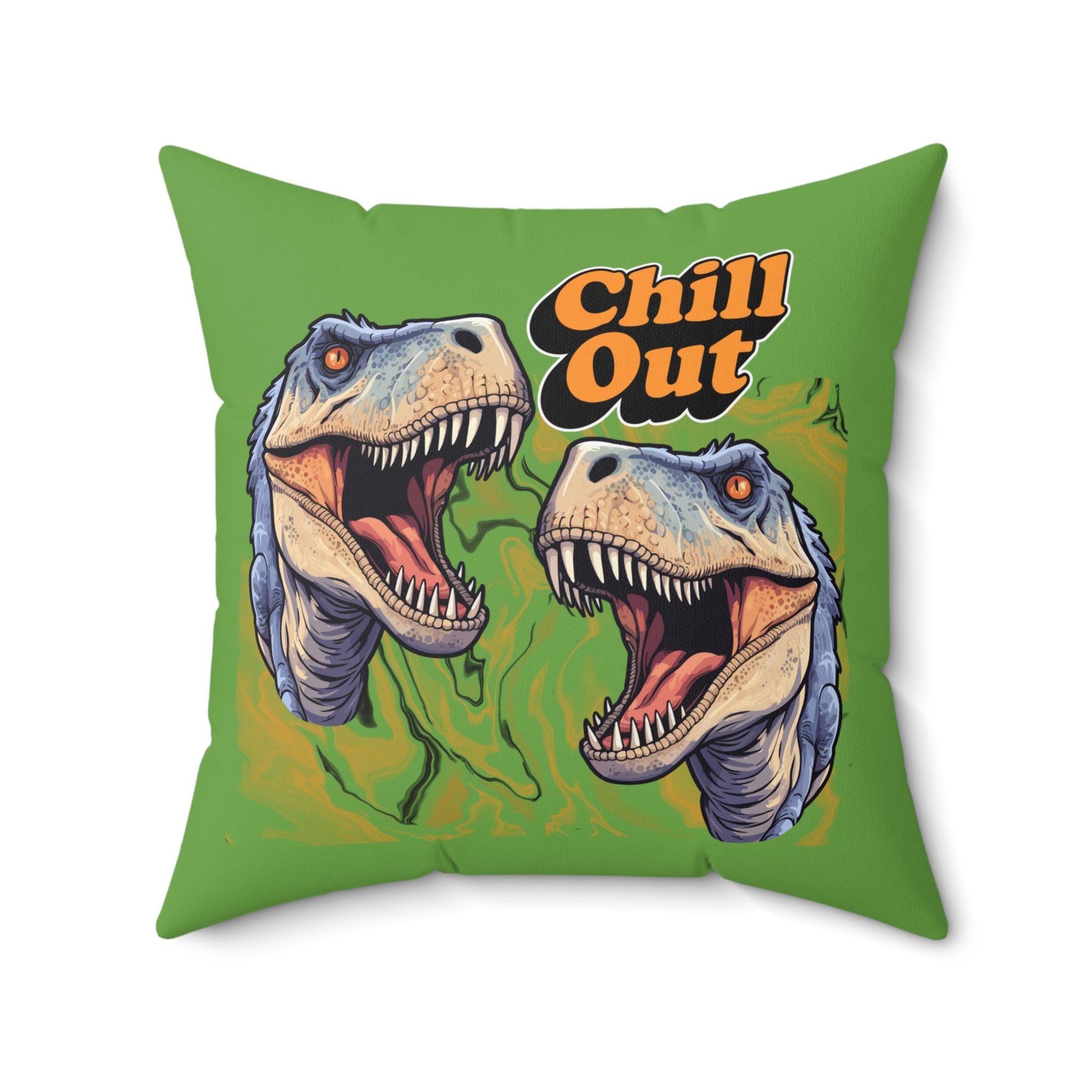 Dinosaurier-Chill-Out-Kissen Lustiges Wohndekor in Grün