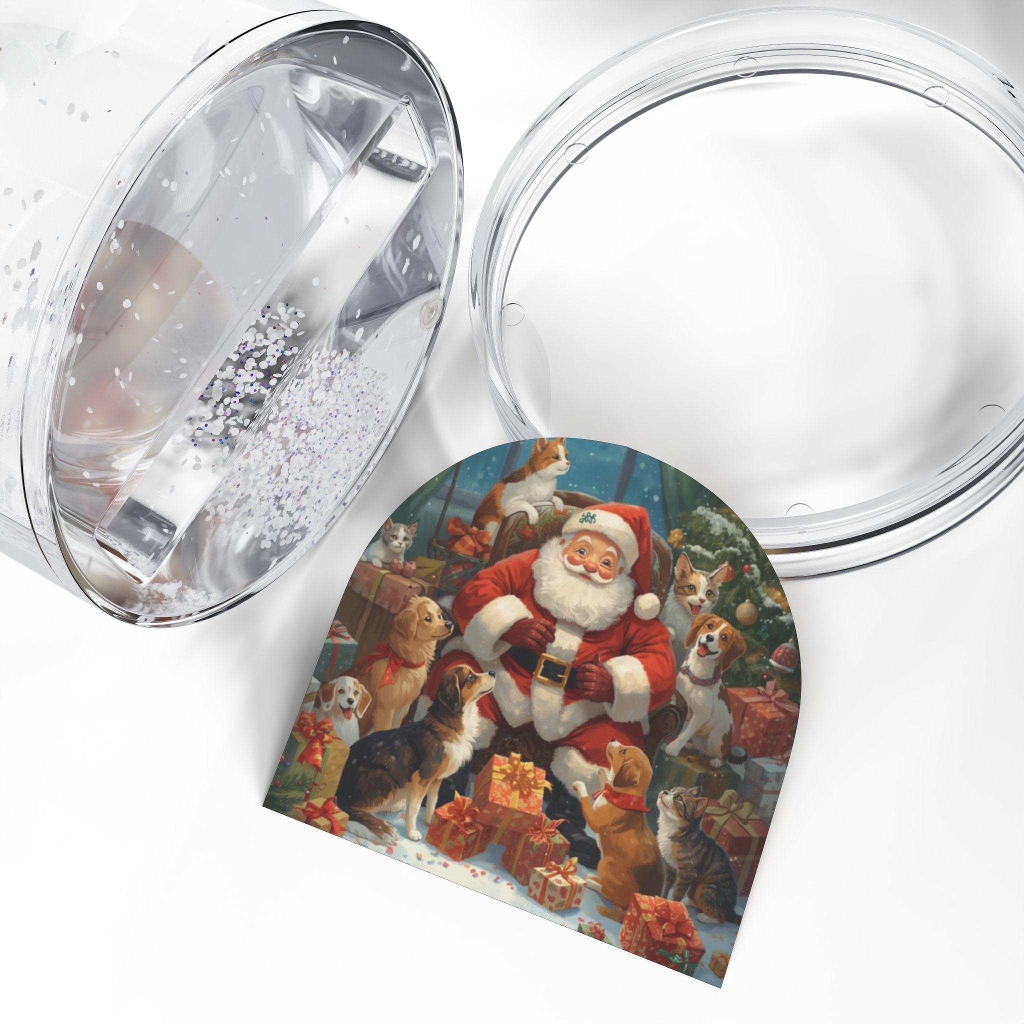 Weihnachts-Schneekugel mit Weihnachtsmann