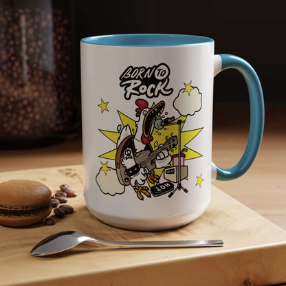 Details für Kaffeetasse - mit Gitarren Cartoon Akzent 