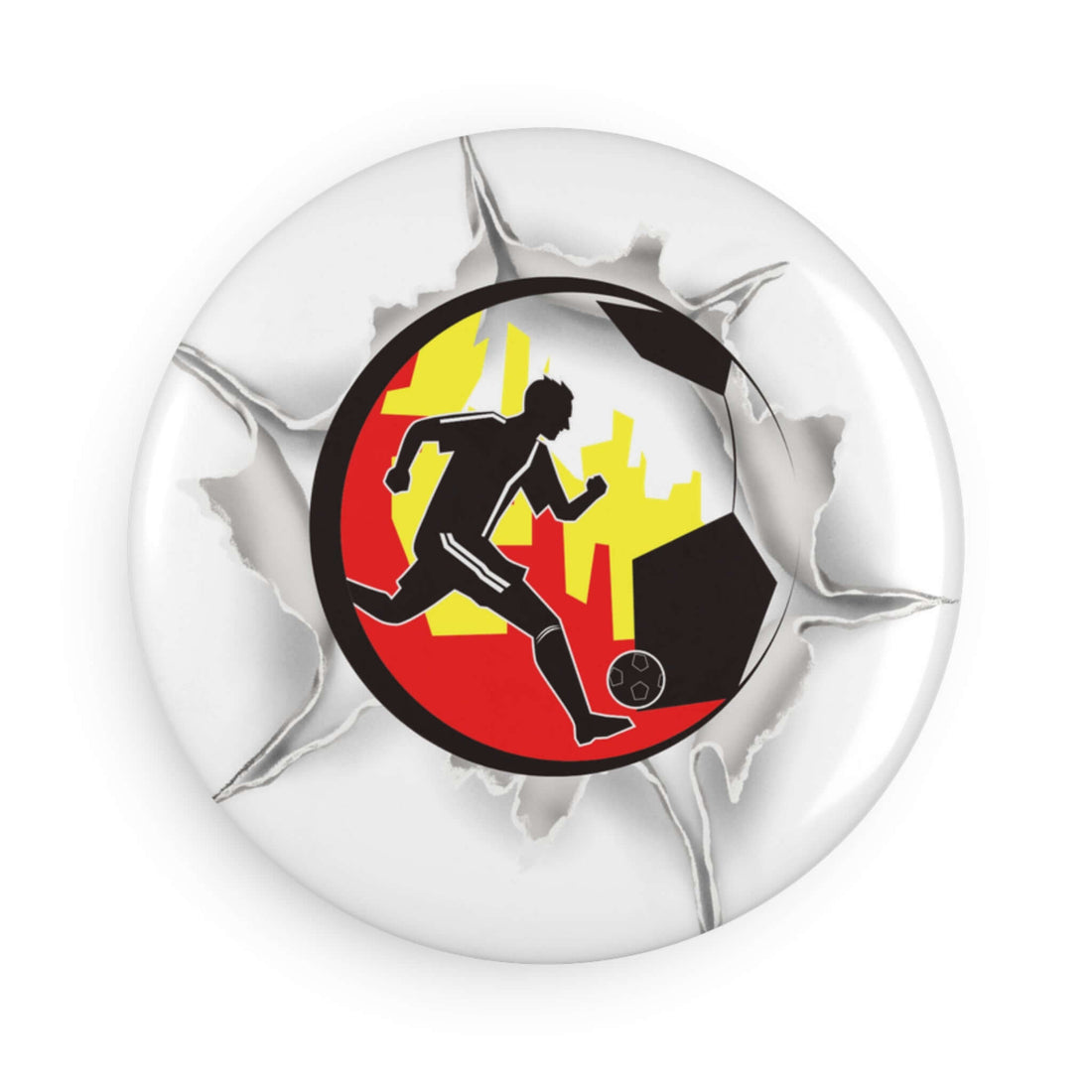 Kühlschrankmagnet runder Knopf Sportfan