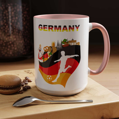 Details für Kaffeetasse mit deutscher Fußballflagge 