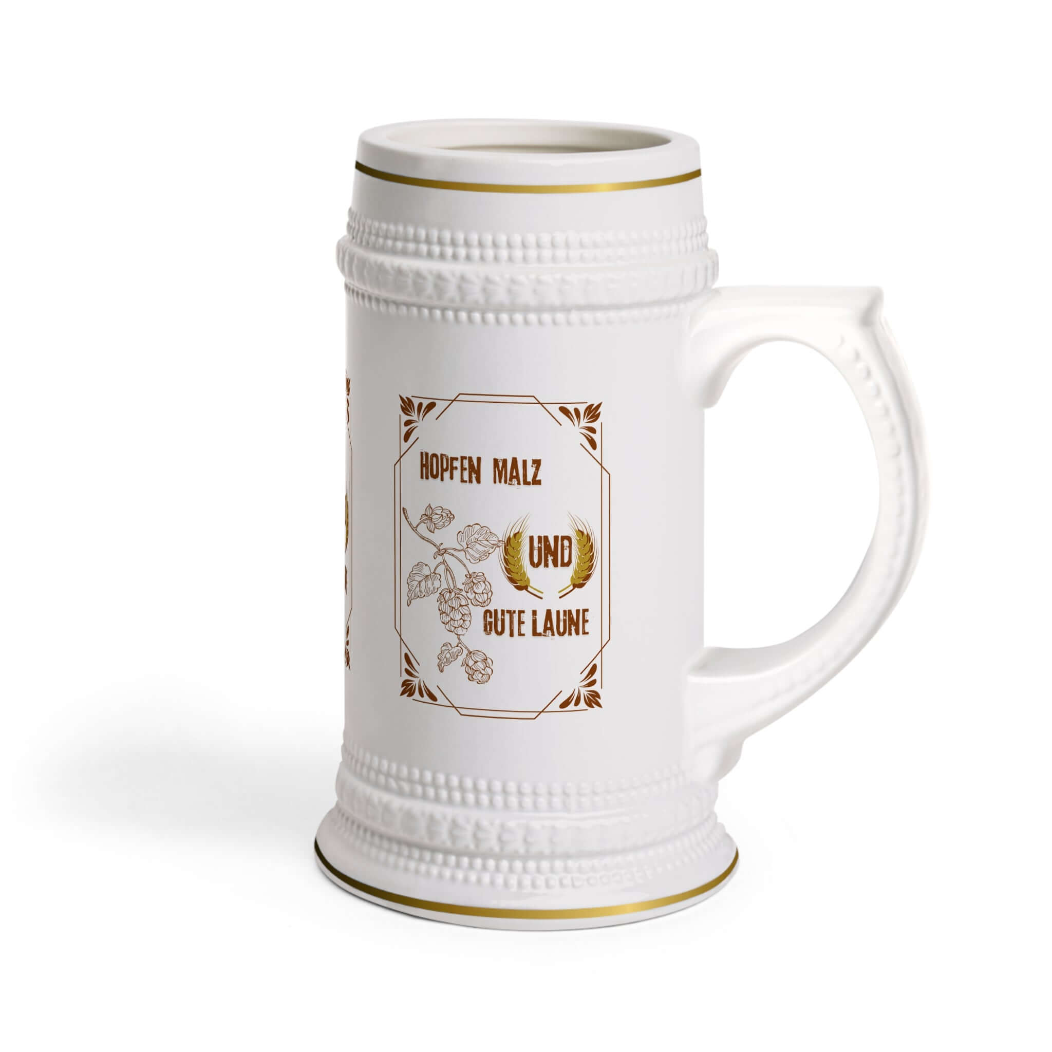 Beer Stein Krug Krug Liebe ist wahre Liebe mit goldenen Verzierungen, 22 oz, für Herren, Höhe 6,50 cm, entspannte Abende genießen.