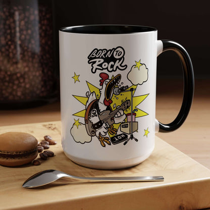 Details für Kaffeetasse - mit Gitarren Cartoon Akzent 