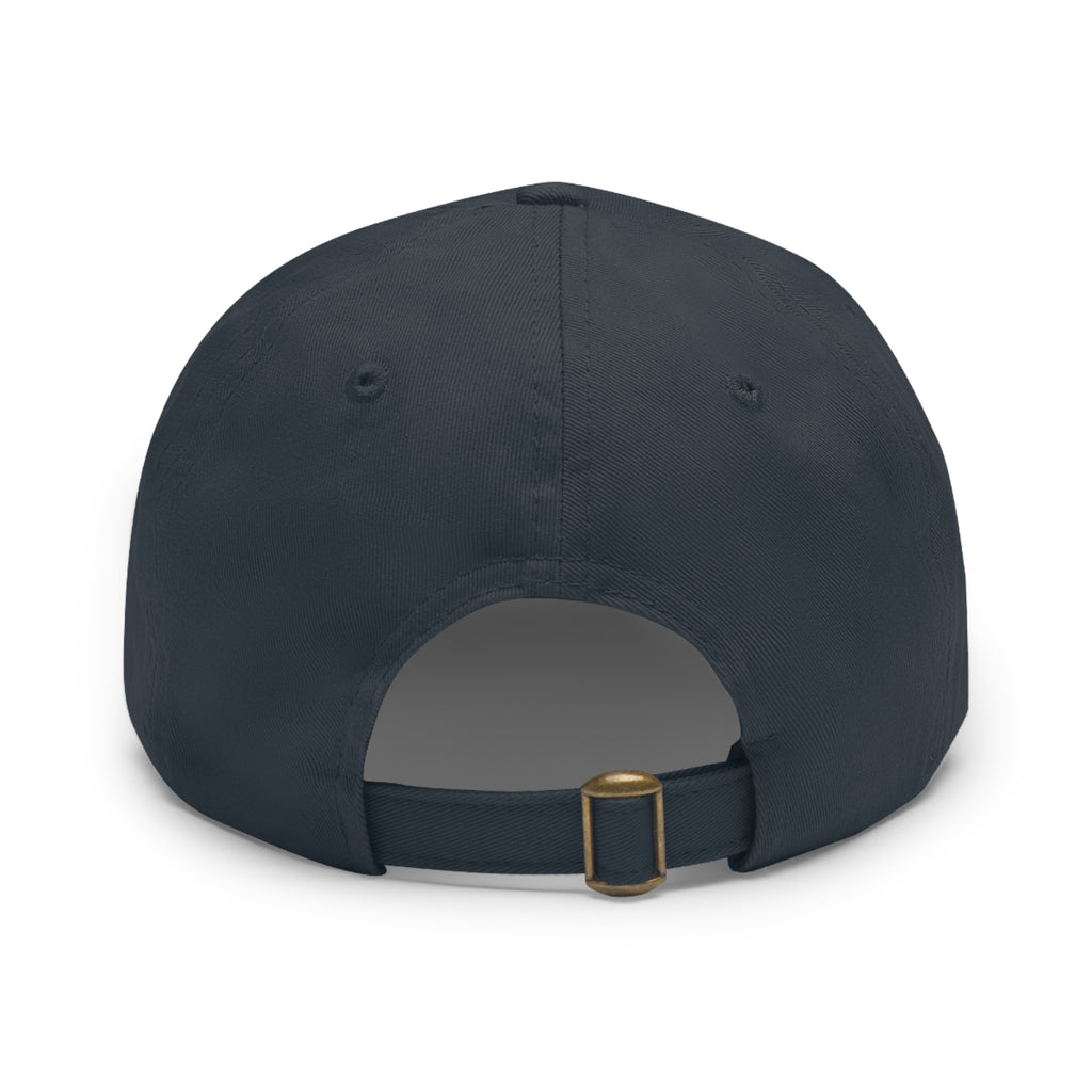 Dad Hat mit Lederpatch rund  mehrfarbig