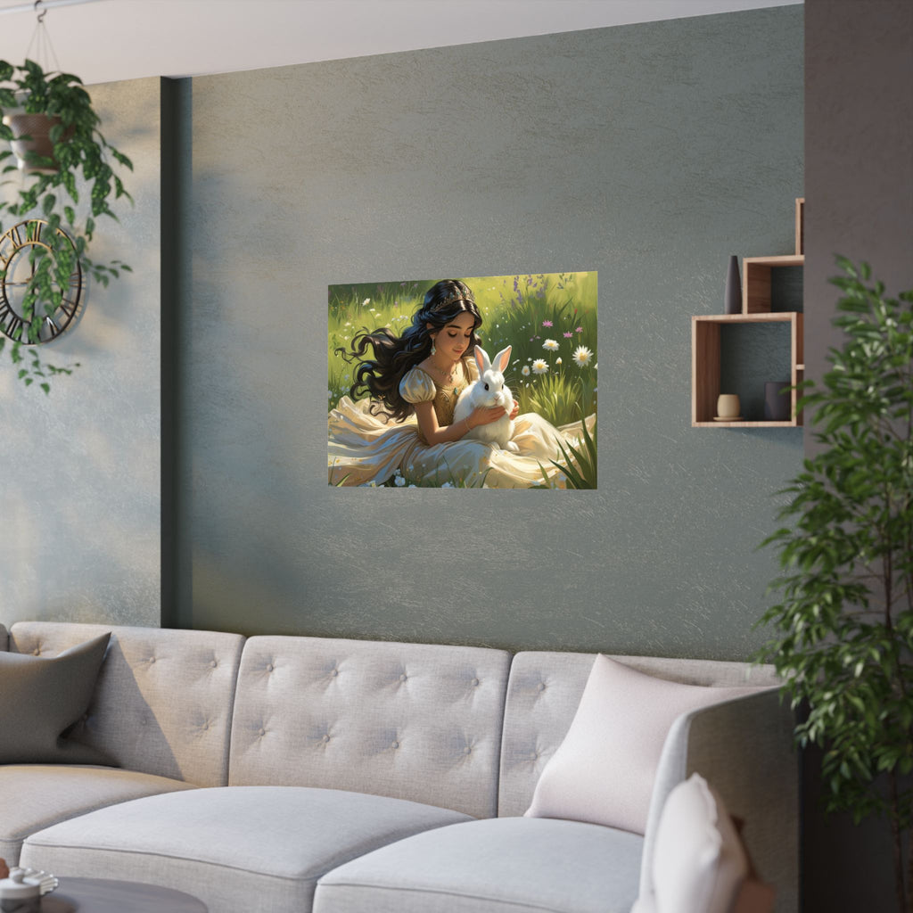 Bezaubernde Satin-Poster, Märchen-Dekor Ideal fürs Kinderzimmer hängt über das Sofa