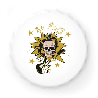 Flaschenöffner in Totenkopf-Gitarrendesign Ein Flaschenöffner, der nicht nur praktisch ist, sondern auch mit seinem rockigen Totenkopf-Gitarrendesign echte Statements setzt. Perfekt für alle, die Musik und außergewöhnliche Accessoires lieben.  Design: Kom