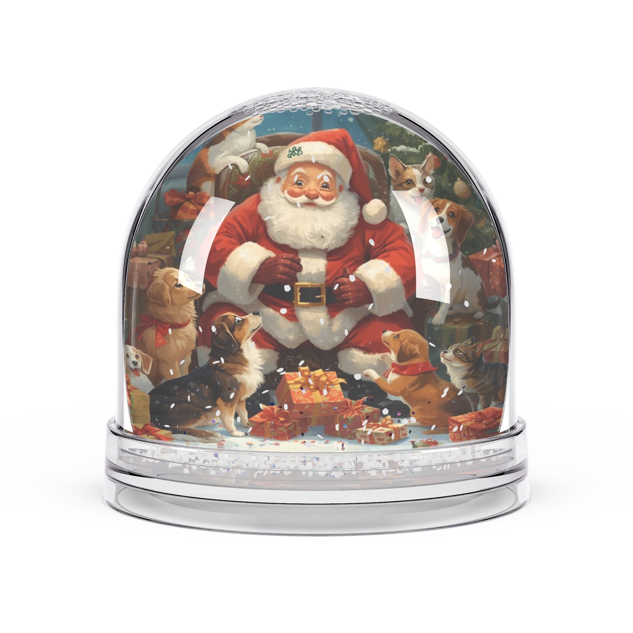 Weihnachts-Schneekugel mit Weihnachtsmann