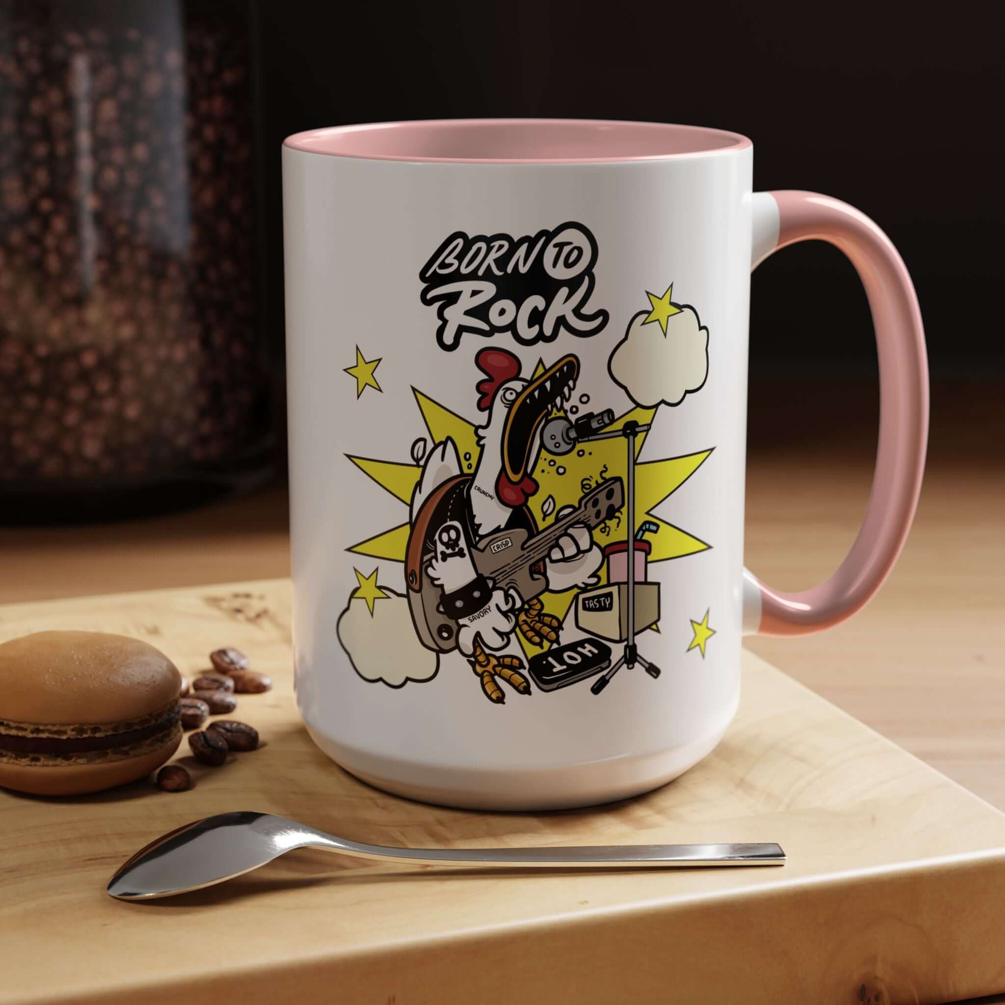 Details für Kaffeetasse - mit Gitarren Cartoon Akzent 