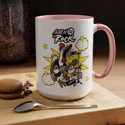 Details für Kaffeetasse - mit Gitarren Cartoon Akzent 