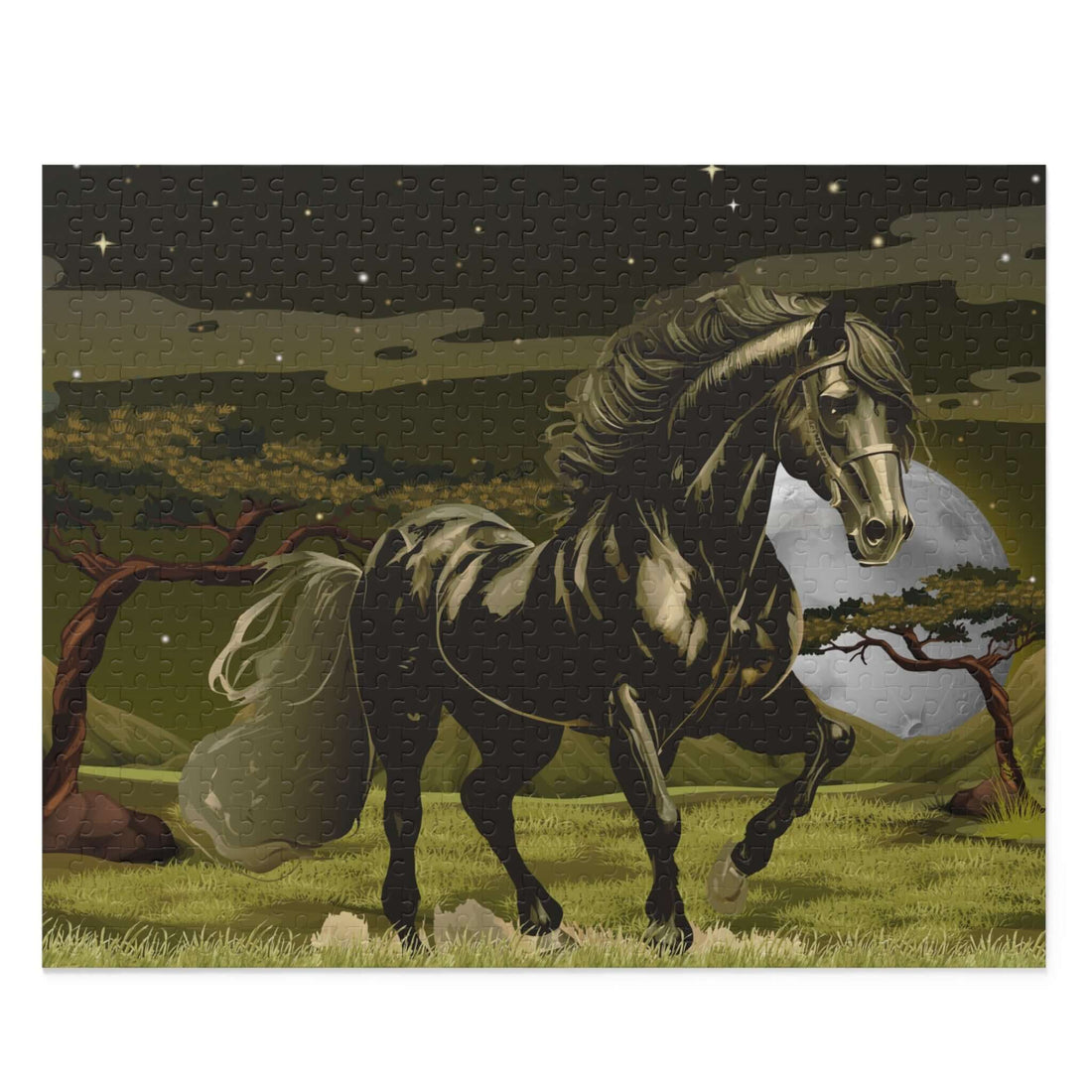 Mitternachtsmond-Pferde-Puzzle