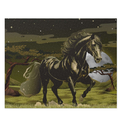 Mitternachtsmond-Pferde-Puzzle